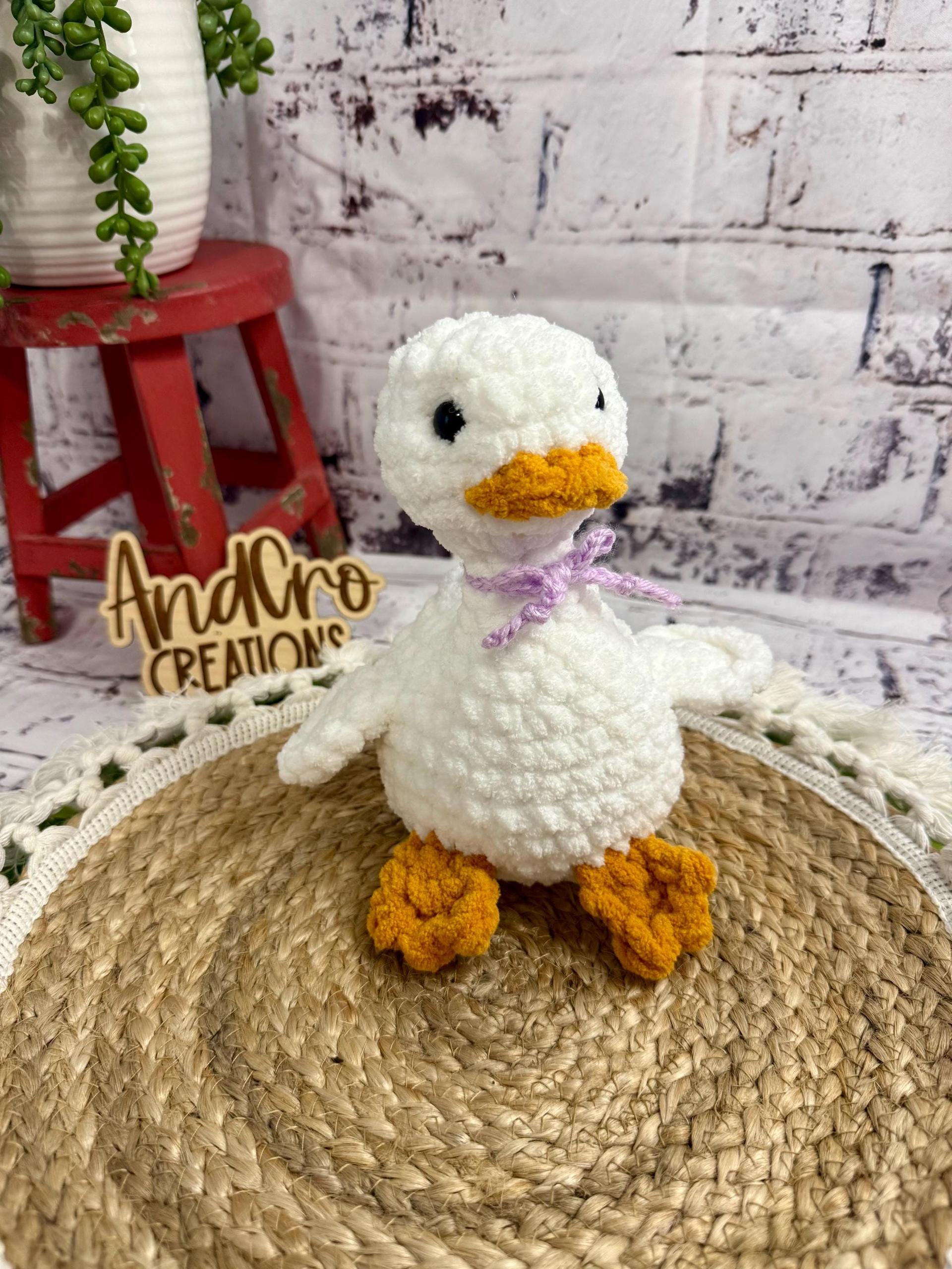 Goose Amigurumi Crochet Plush Toy • Handmade Stuffed Goose Friend