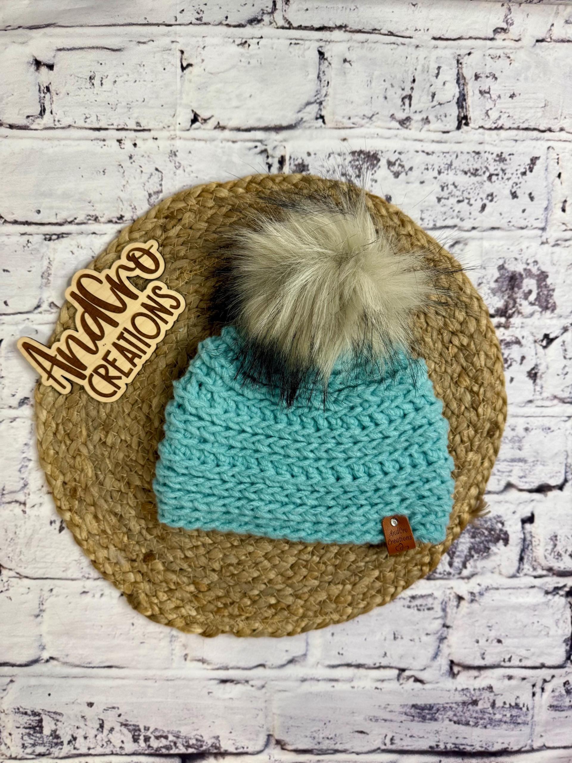 Handmade Crocheted Youth Winter Hat • Beanie • Boggin thumbnail 3