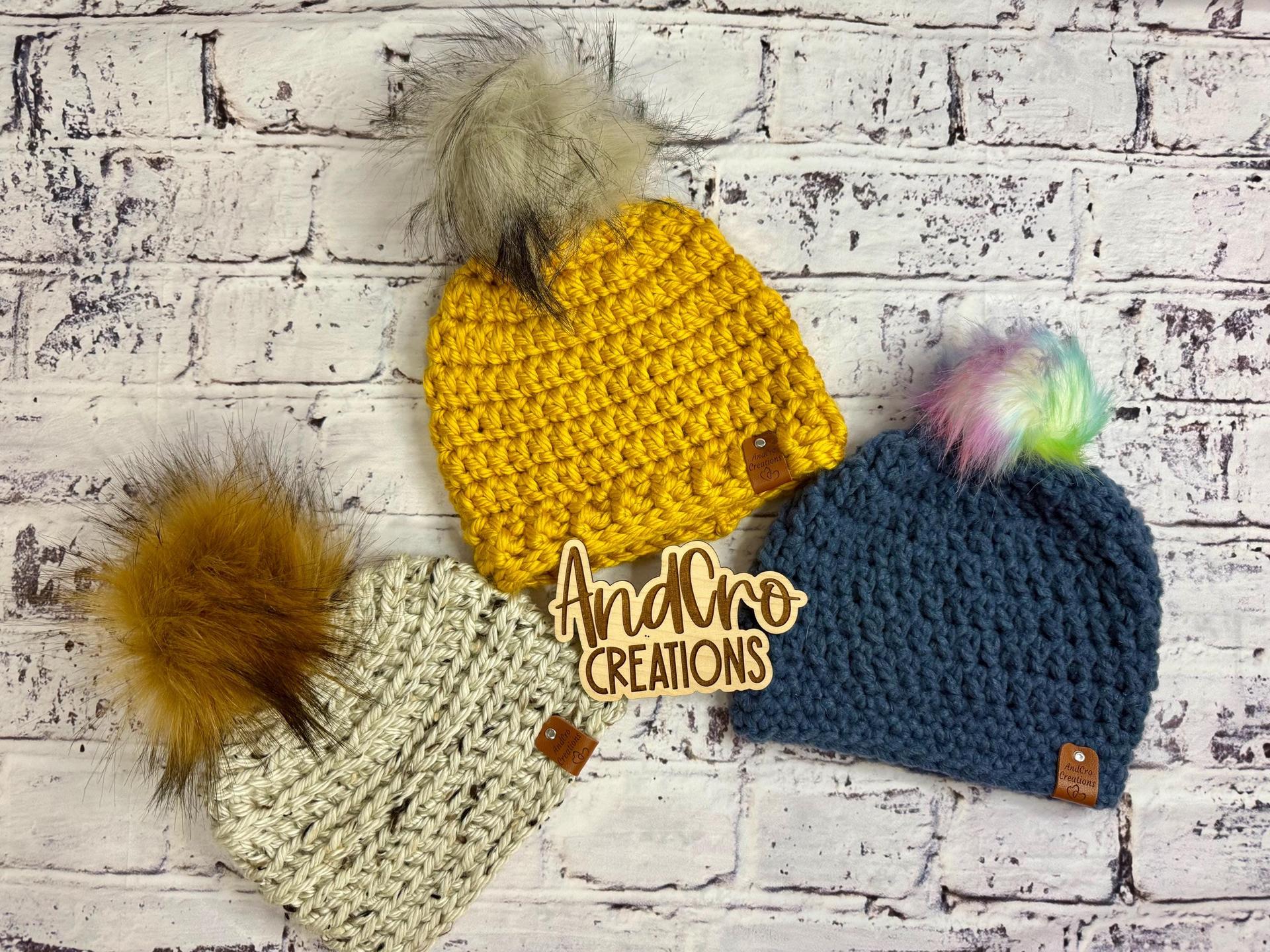 Handmade Crocheted Youth Winter Hat • Beanie • Boggin