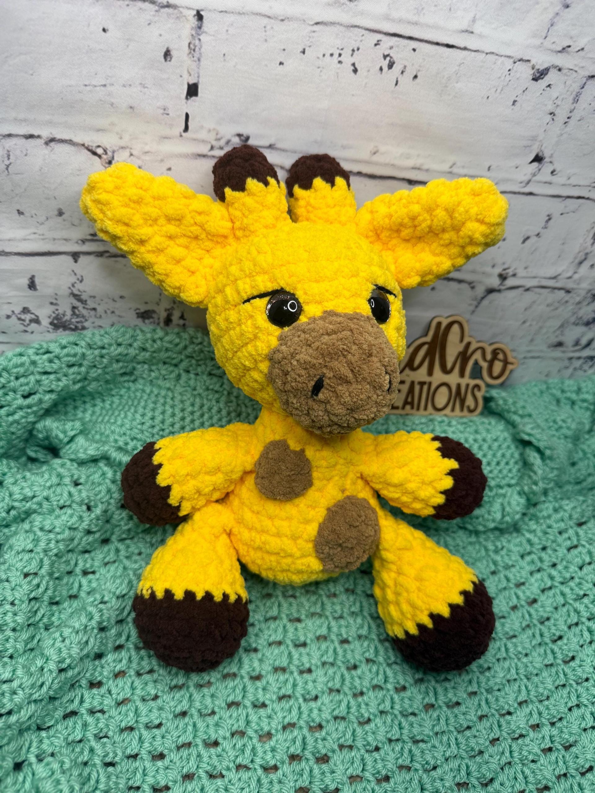 Handmade Crochet Giraffe Plushie • Soft Plush Stuffed Animal Toy thumbnail 3