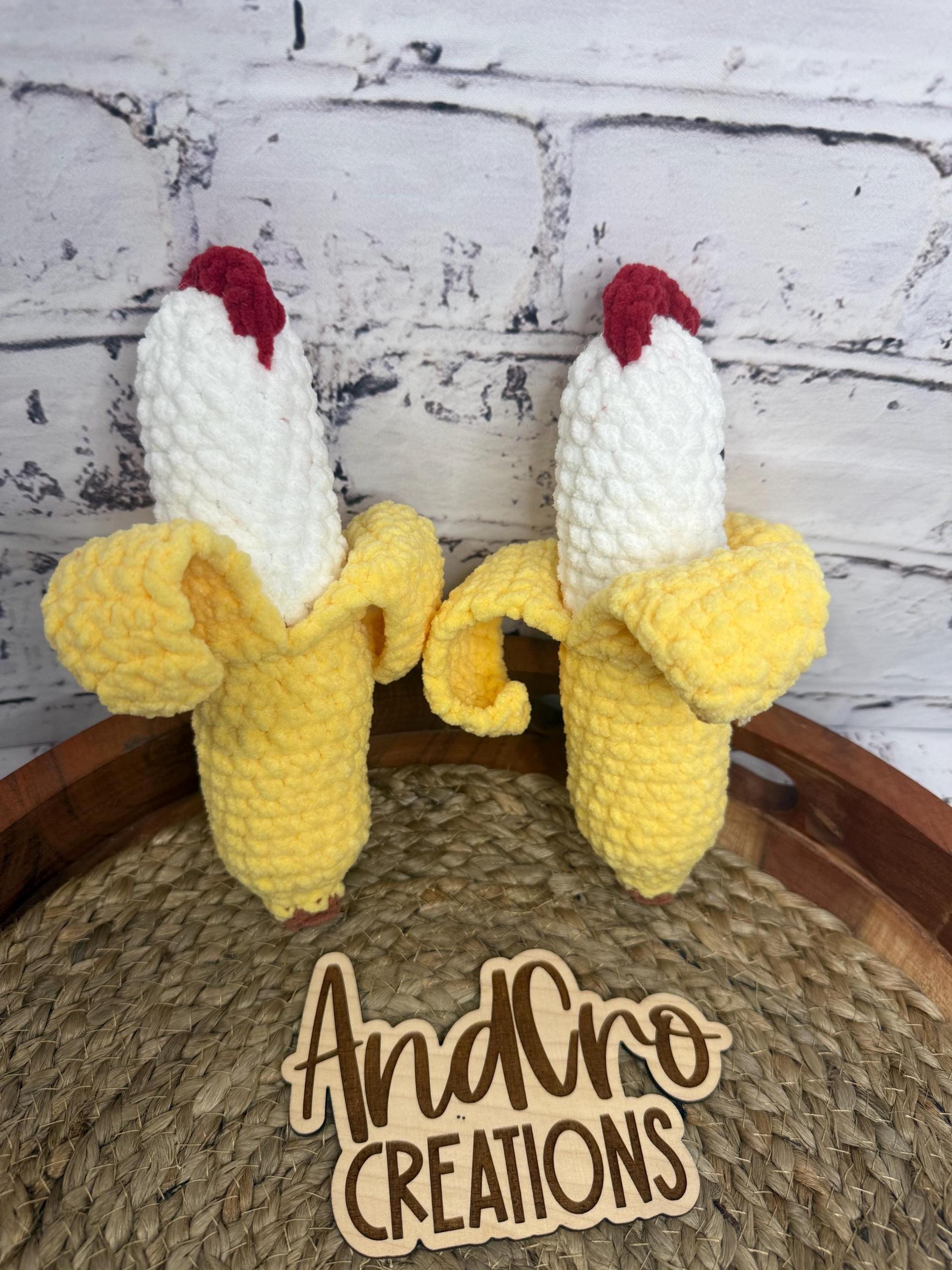 Chubby Amigurumi Chicken Banana Crochet Plush Toy • Handmade Stuffed Chicken Banana Friend thumbnail 8