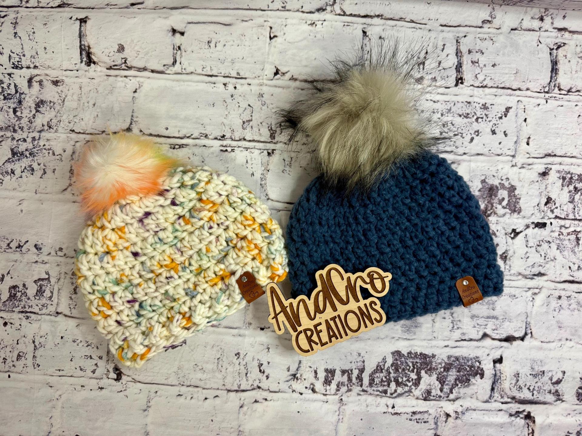 Handmade Crocheted Youth Winter Hat • Beanie • Boggin