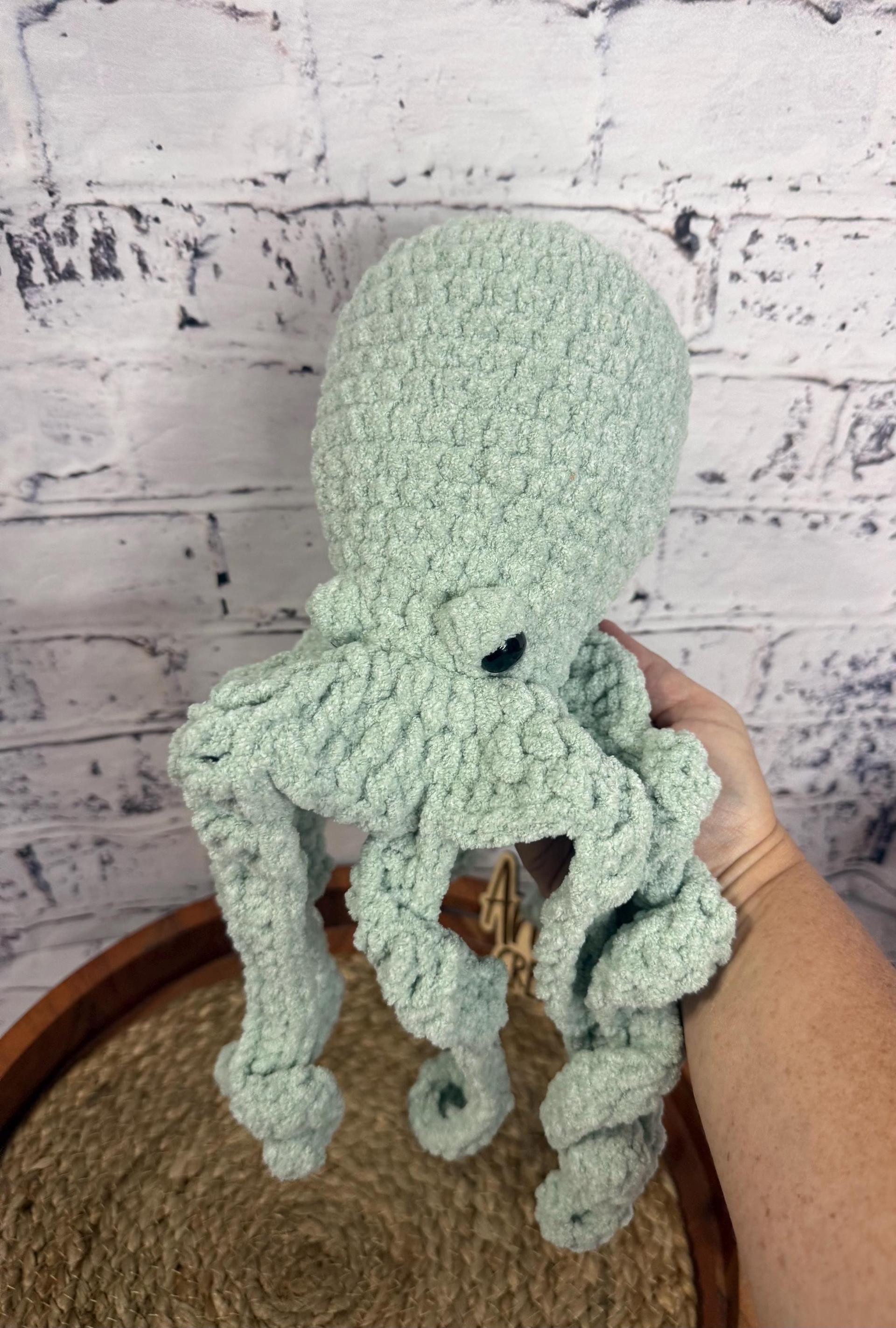 Octopus | Amigurumi | Crochet | Unique Gifts | Stuffed Animal | Snuggle | Lovey | Ocean Creature | Octopus | Handmade thumbnail 3