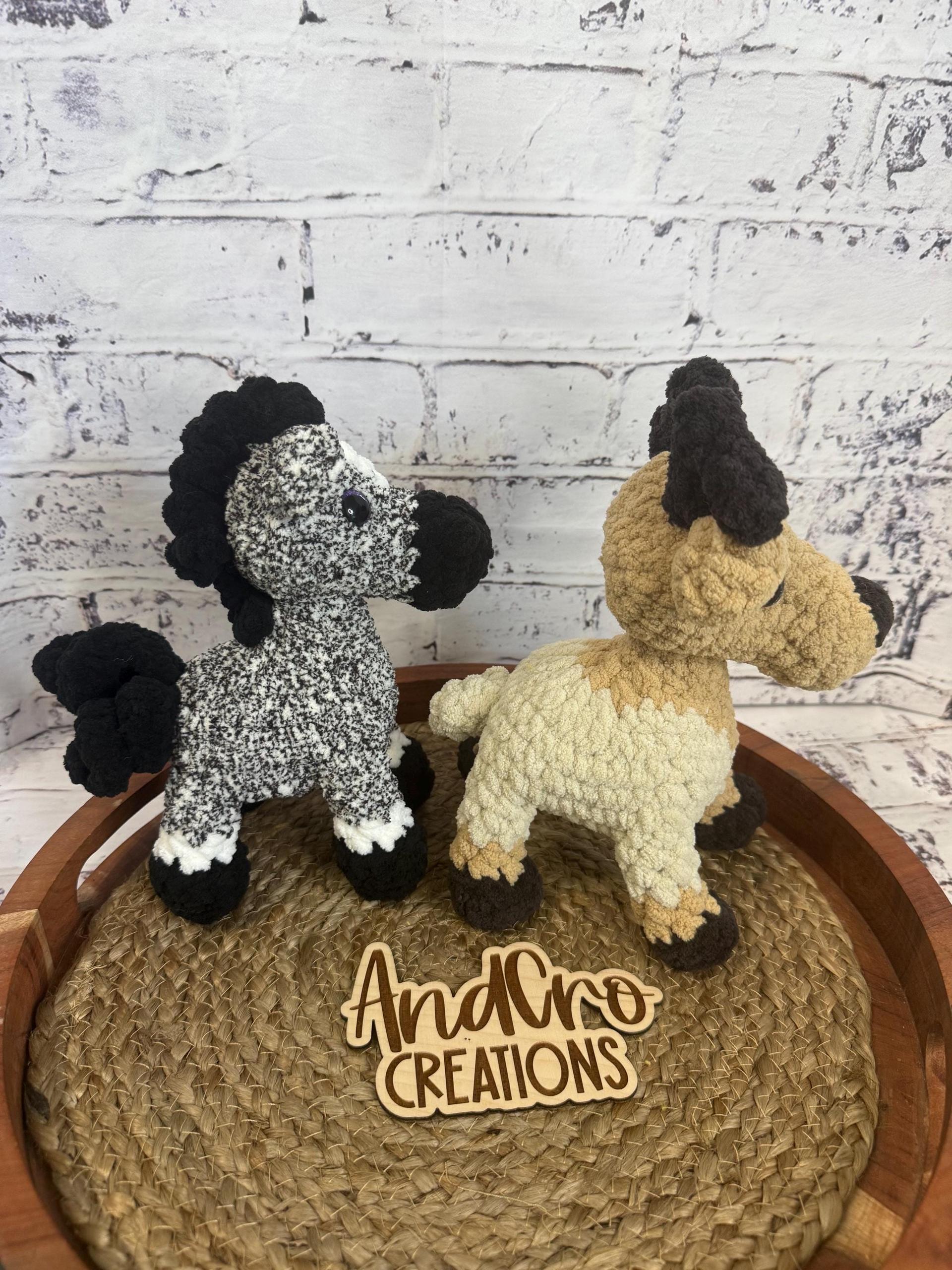 Crochet Pony • Elk Plushie • Adorable Amigurumi Pony or Elk • Handmade Stuffed thumbnail 7