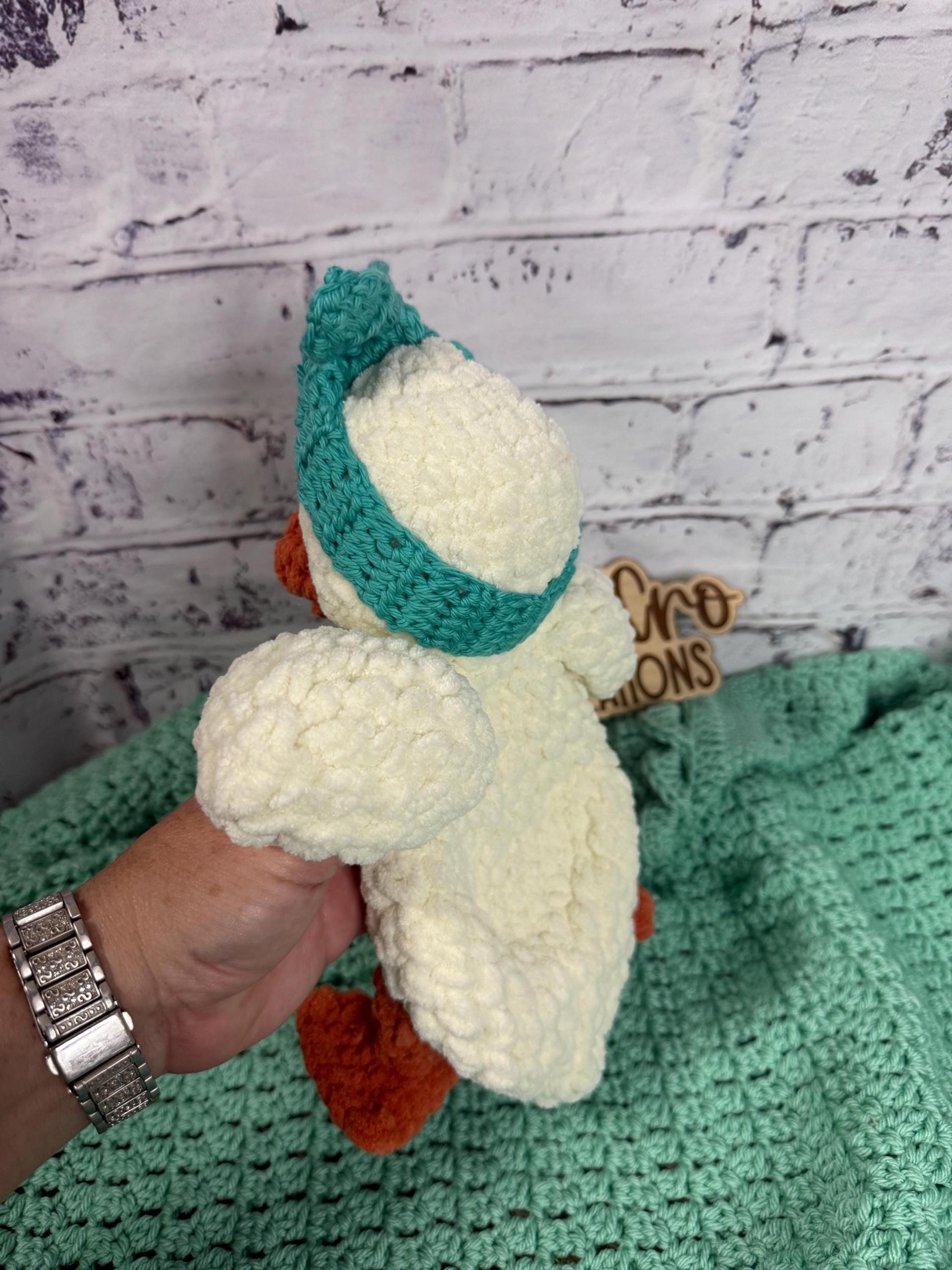 Handmade Amigurumi Duck Plushie • Soft Plush Yarn Stuffed Toy thumbnail 6