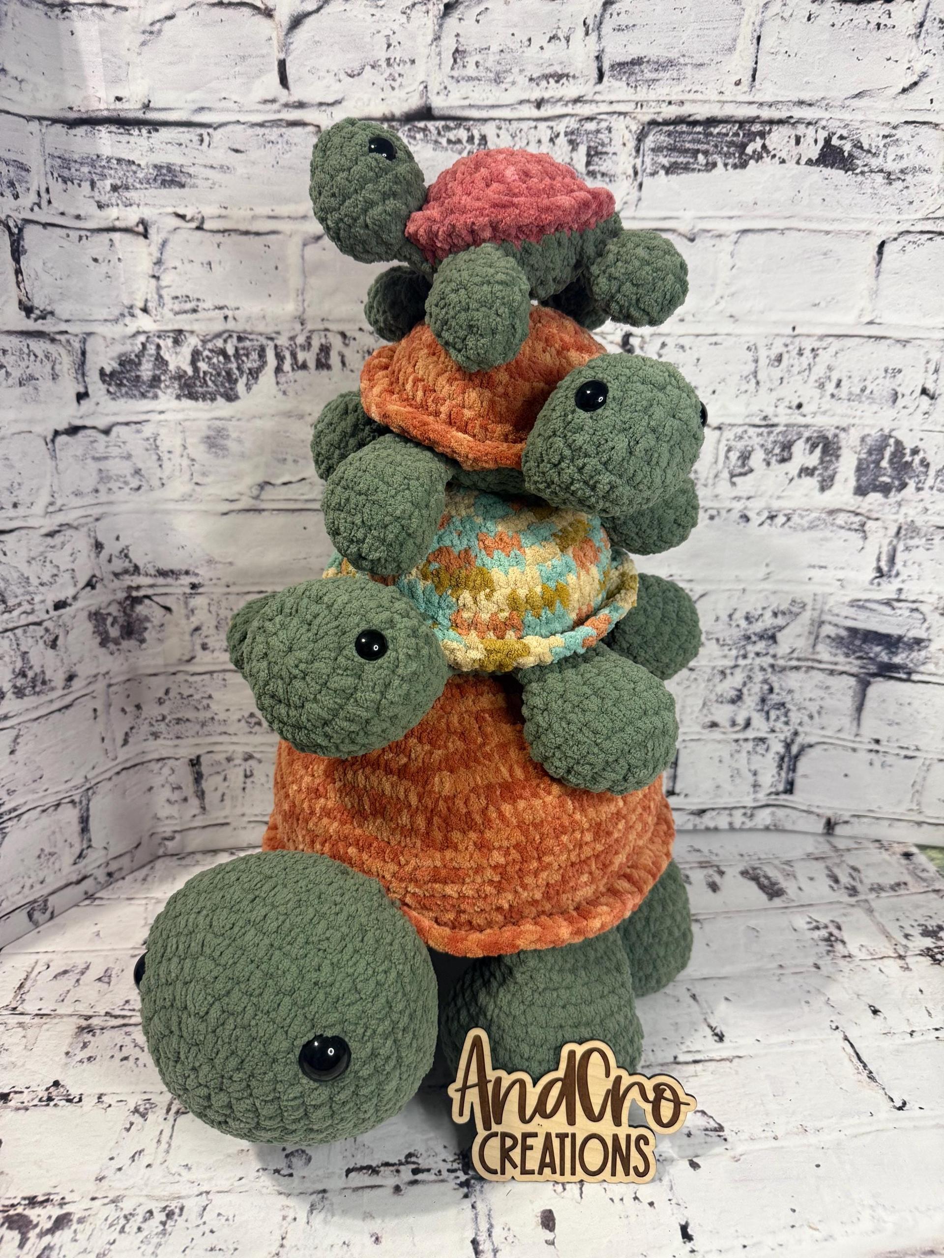 Chubby Turtle Crochet Plush Toy • Handmade Stuffed Turtle Friend thumbnail 10