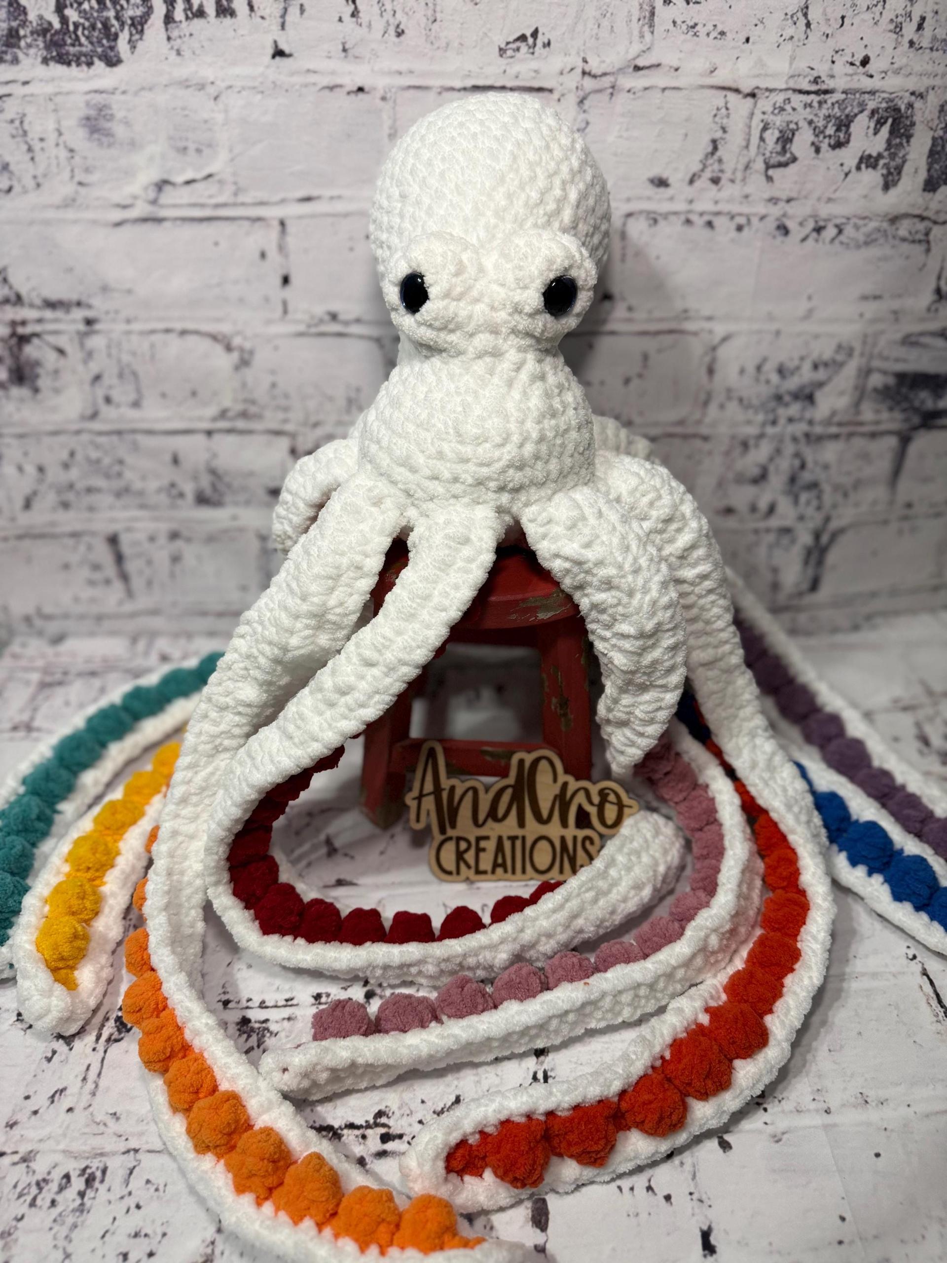 Crochet Octopus Plushie | Handmade Amigurumi Stuffed Animal thumbnail 4