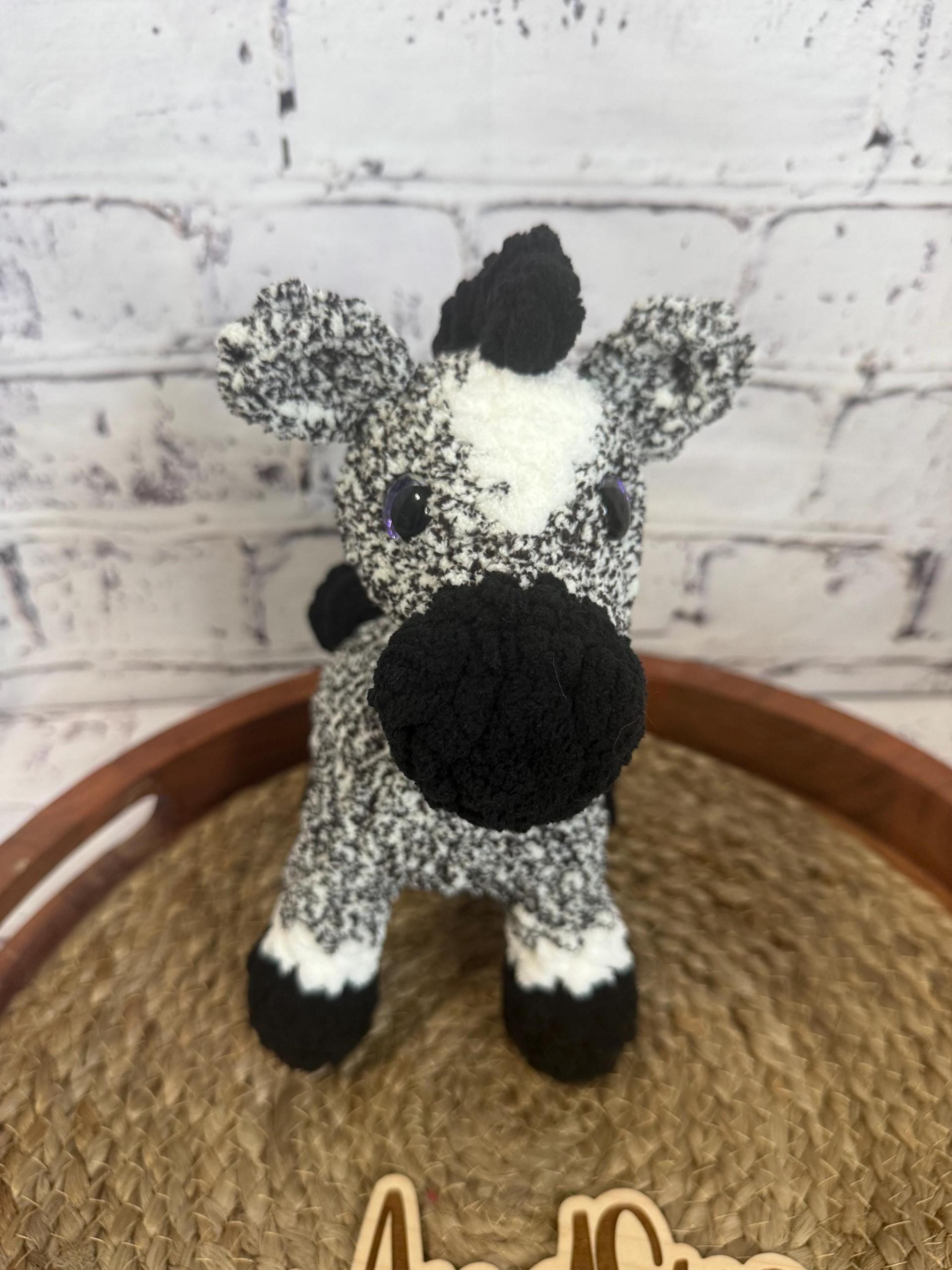 Crochet Pony • Elk Plushie • Adorable Amigurumi Pony or Elk • Handmade Stuffed thumbnail 5