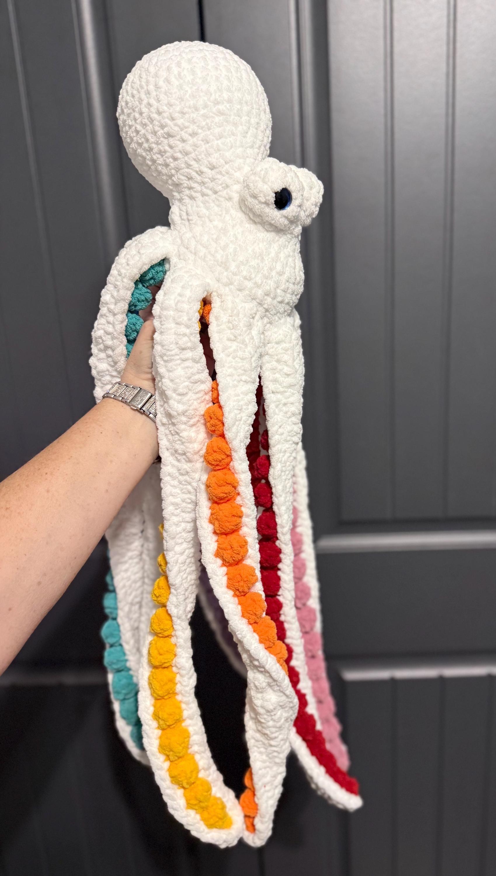 Crochet Octopus Plushie | Handmade Amigurumi Stuffed Animal thumbnail 2