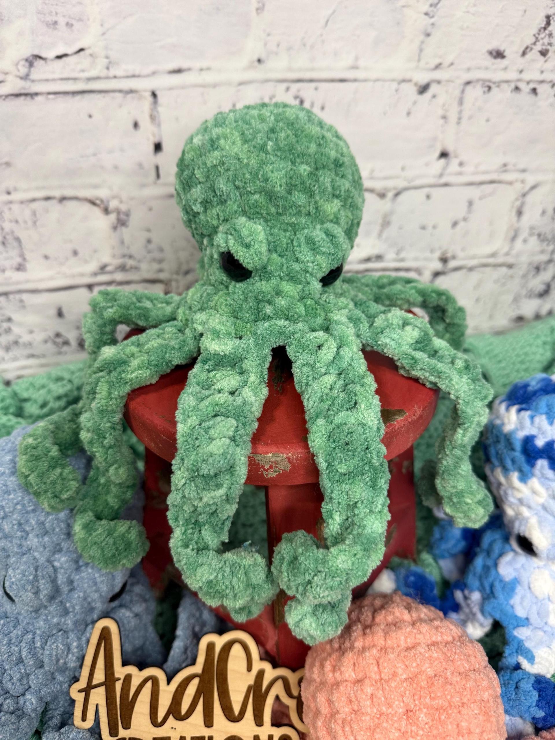 Drift the Octopus | Amigurumi | Crochet | Unique Gifts | Stuffed Animal | Snuggle | Lovey | Ocean Creature | Octopus | Handmade thumbnail 4
