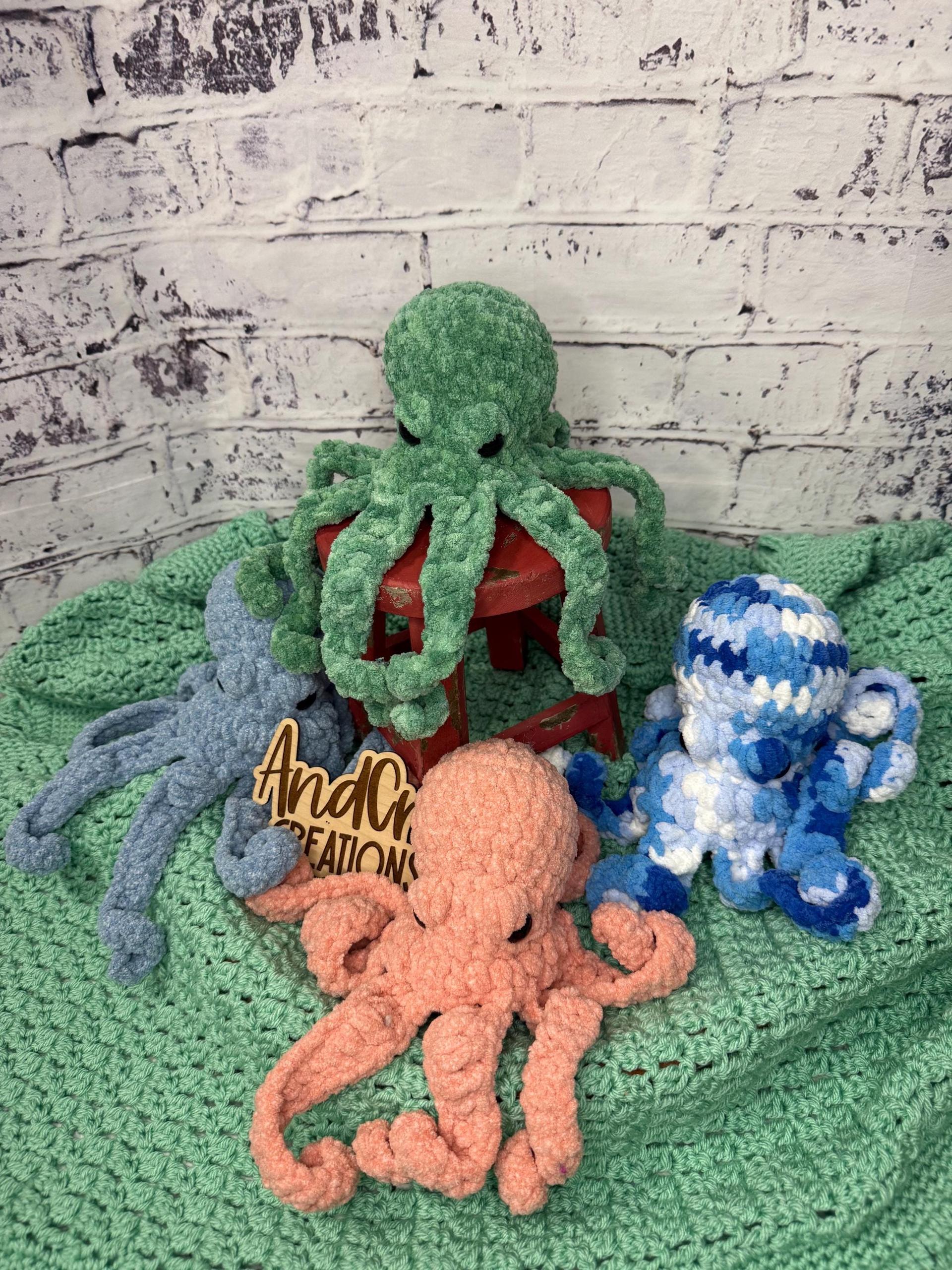 Drift the Octopus | Amigurumi | Crochet | Unique Gifts | Stuffed Animal | Snuggle | Lovey | Ocean Creature | Octopus | Handmade