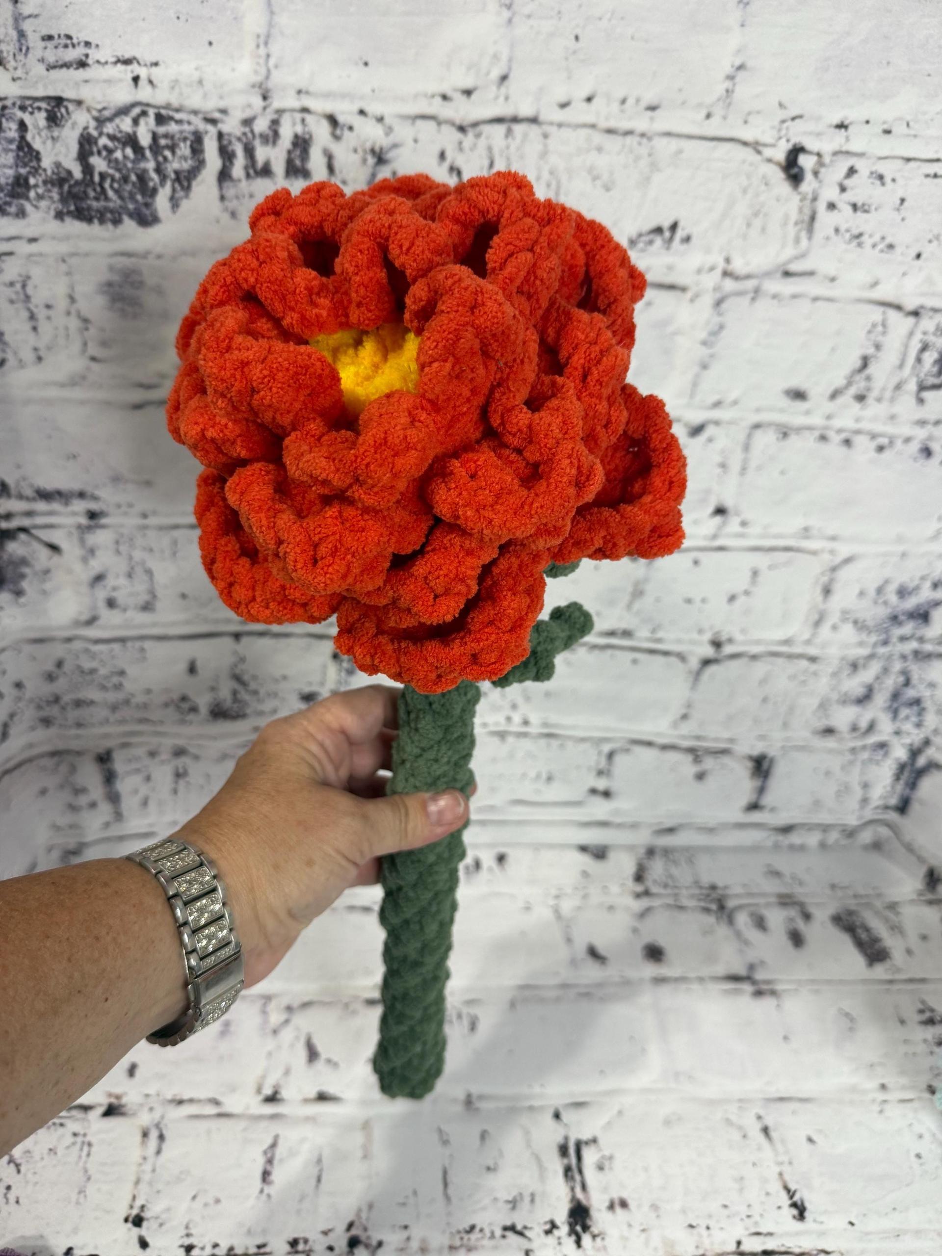 Handmade Crochet Flower – Plush Floral Arrangement – Forever Flowers – Cozy Home Decor – Unique Gift for Her - Bouquet thumbnail 4
