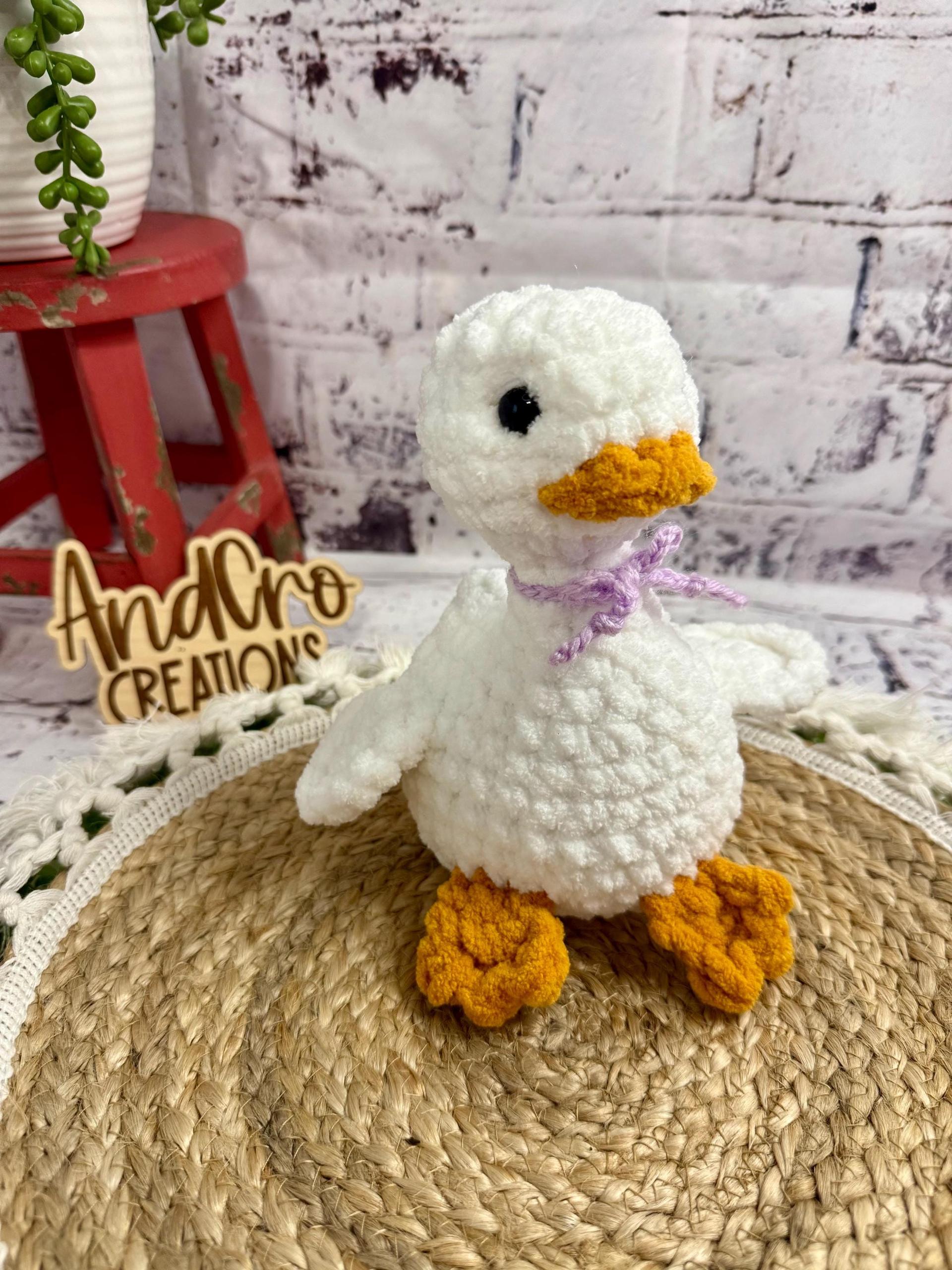 Goose Amigurumi Crochet Plush Toy • Handmade Stuffed Goose Friend thumbnail 4