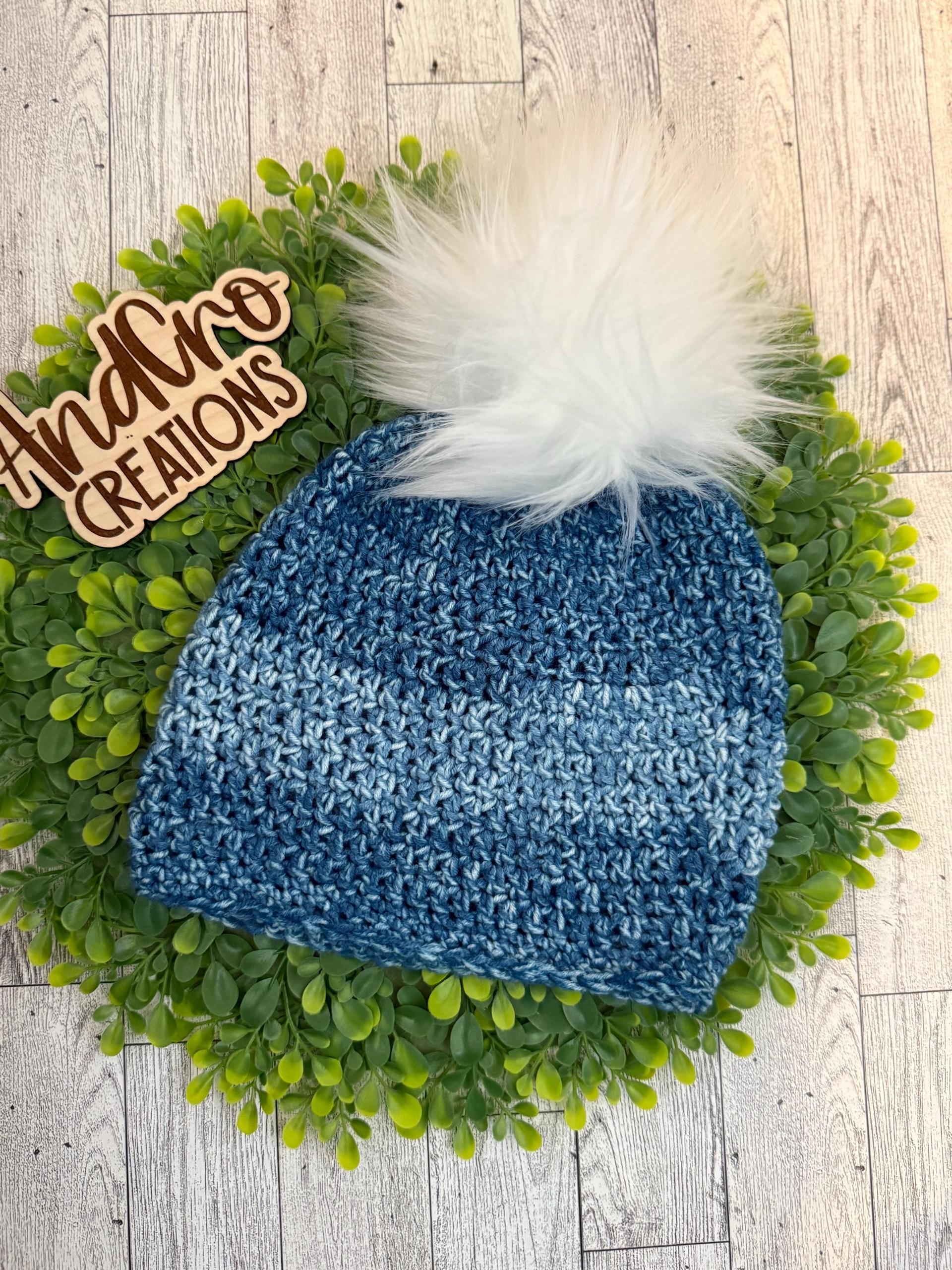 Handmade Crocheted Winter Hat thumbnail 2