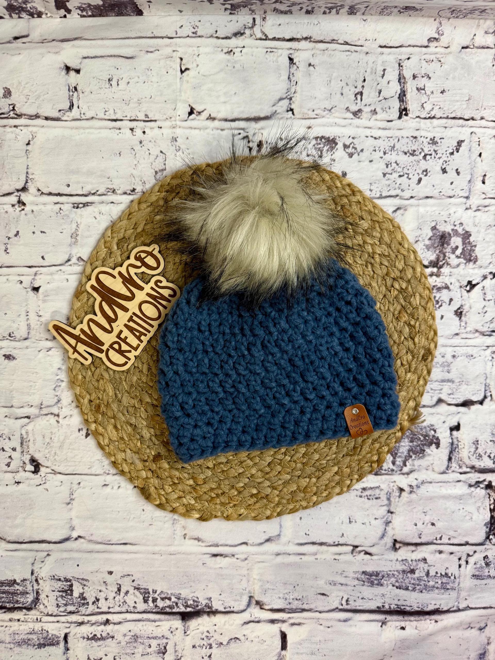 Handmade Crocheted Youth Winter Hat • Beanie • Boggin thumbnail 3
