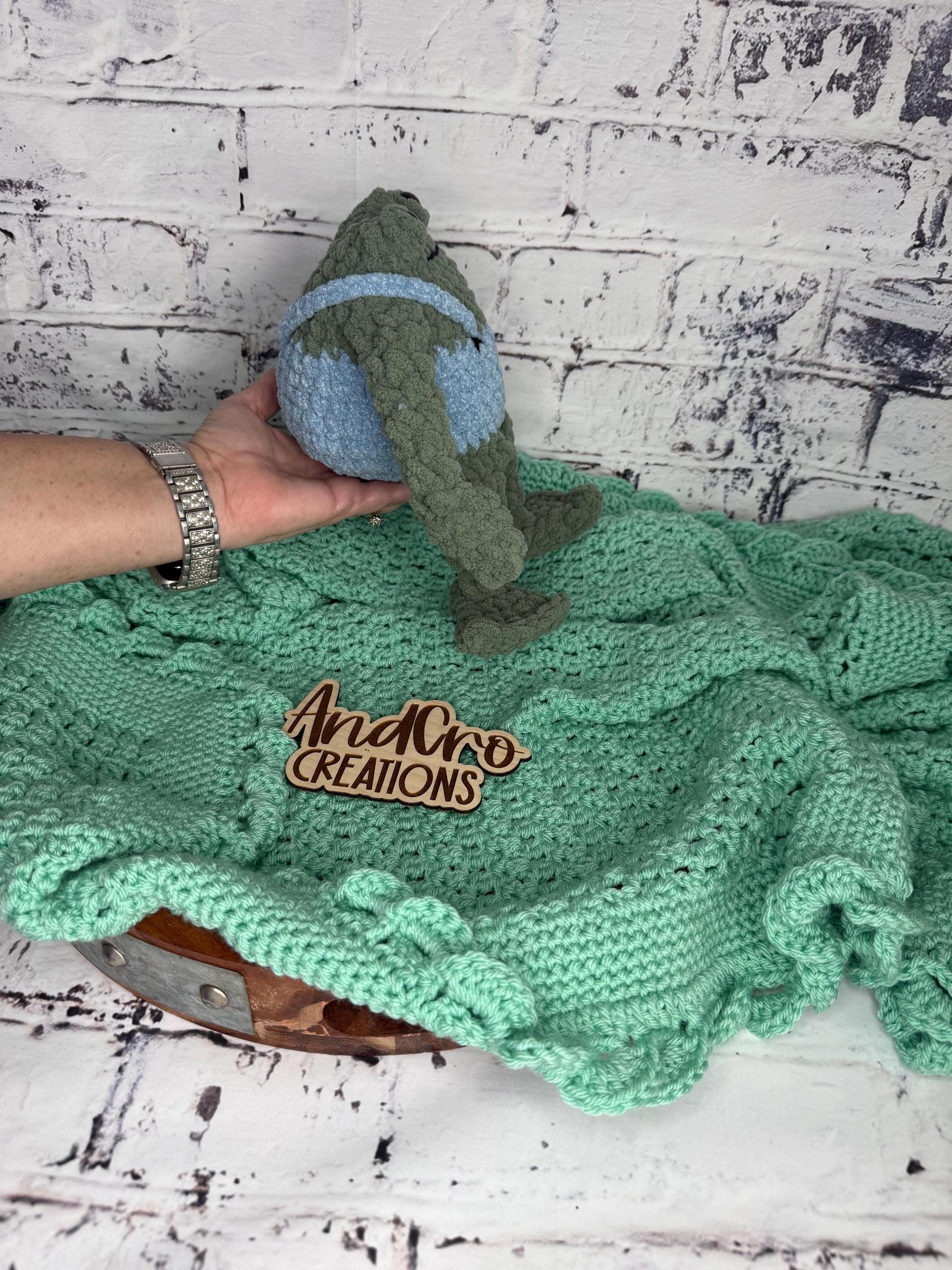 Crochet Frog Plushie • Adorable Amigurumi Frog in Overalls • Handmade Stuffed thumbnail 4