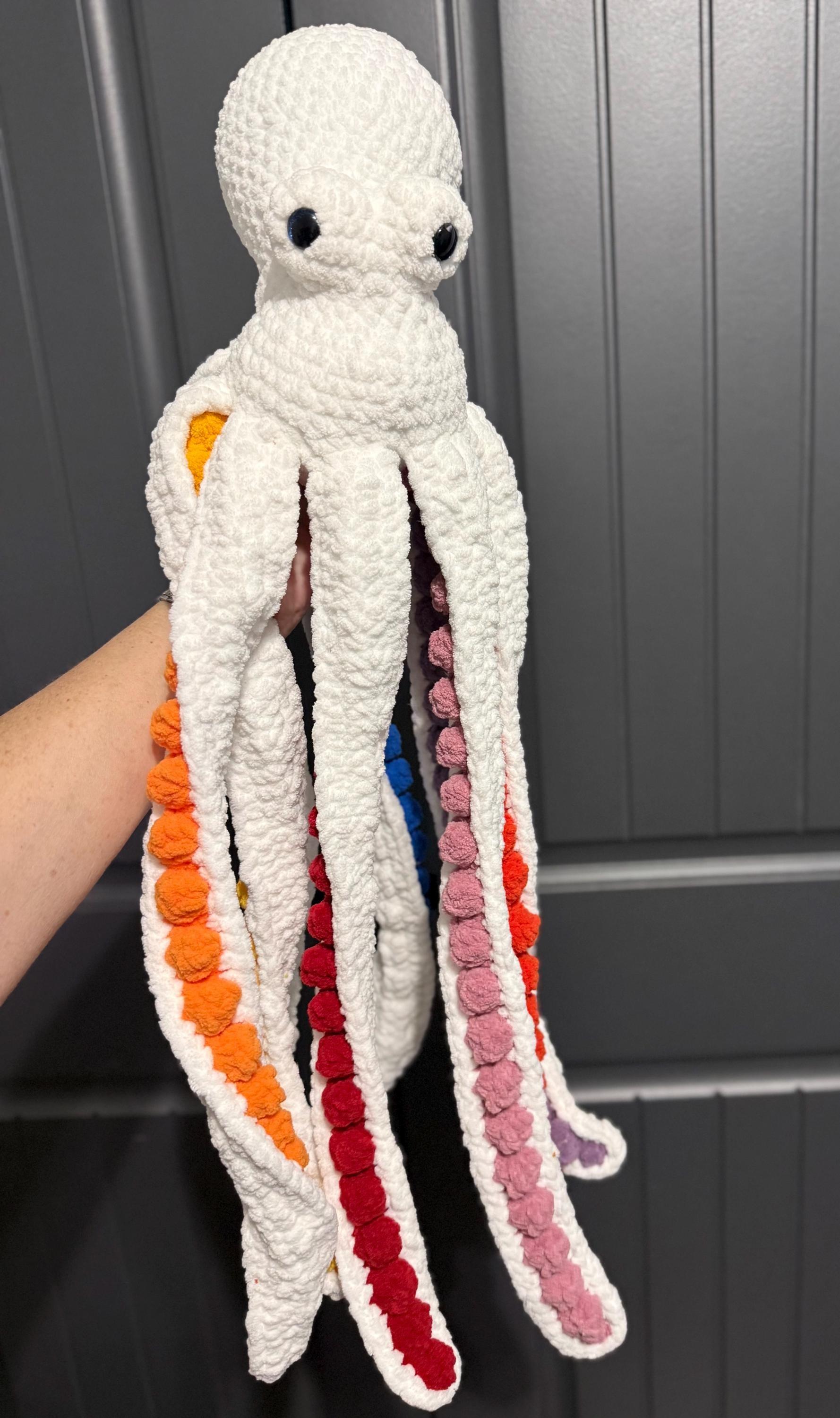 Crochet Octopus Plushie | Handmade Amigurumi Stuffed Animal thumbnail 3