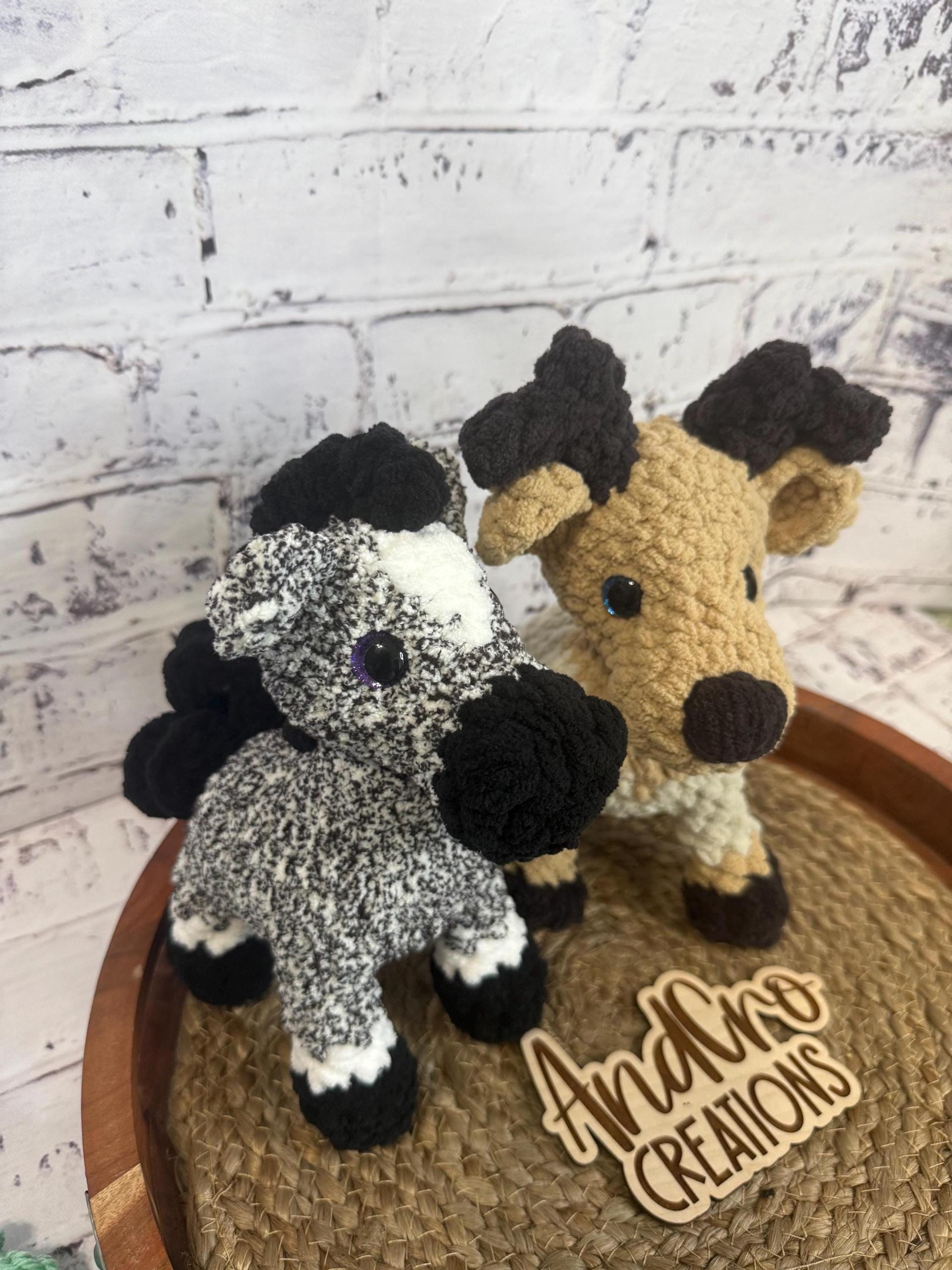 Crochet Pony • Elk Plushie • Adorable Amigurumi Pony or Elk • Handmade Stuffed thumbnail 8