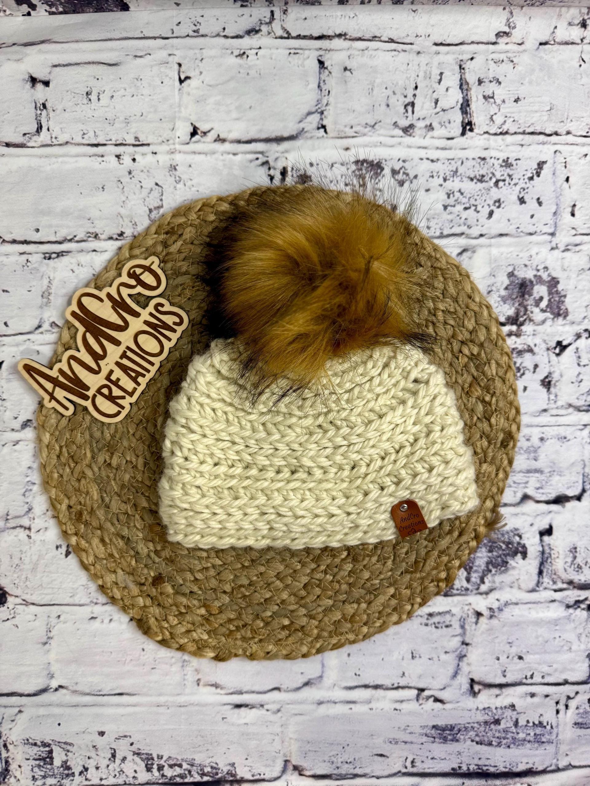 Handmade Crocheted Youth Winter Hat • Beanie • Boggin thumbnail 4