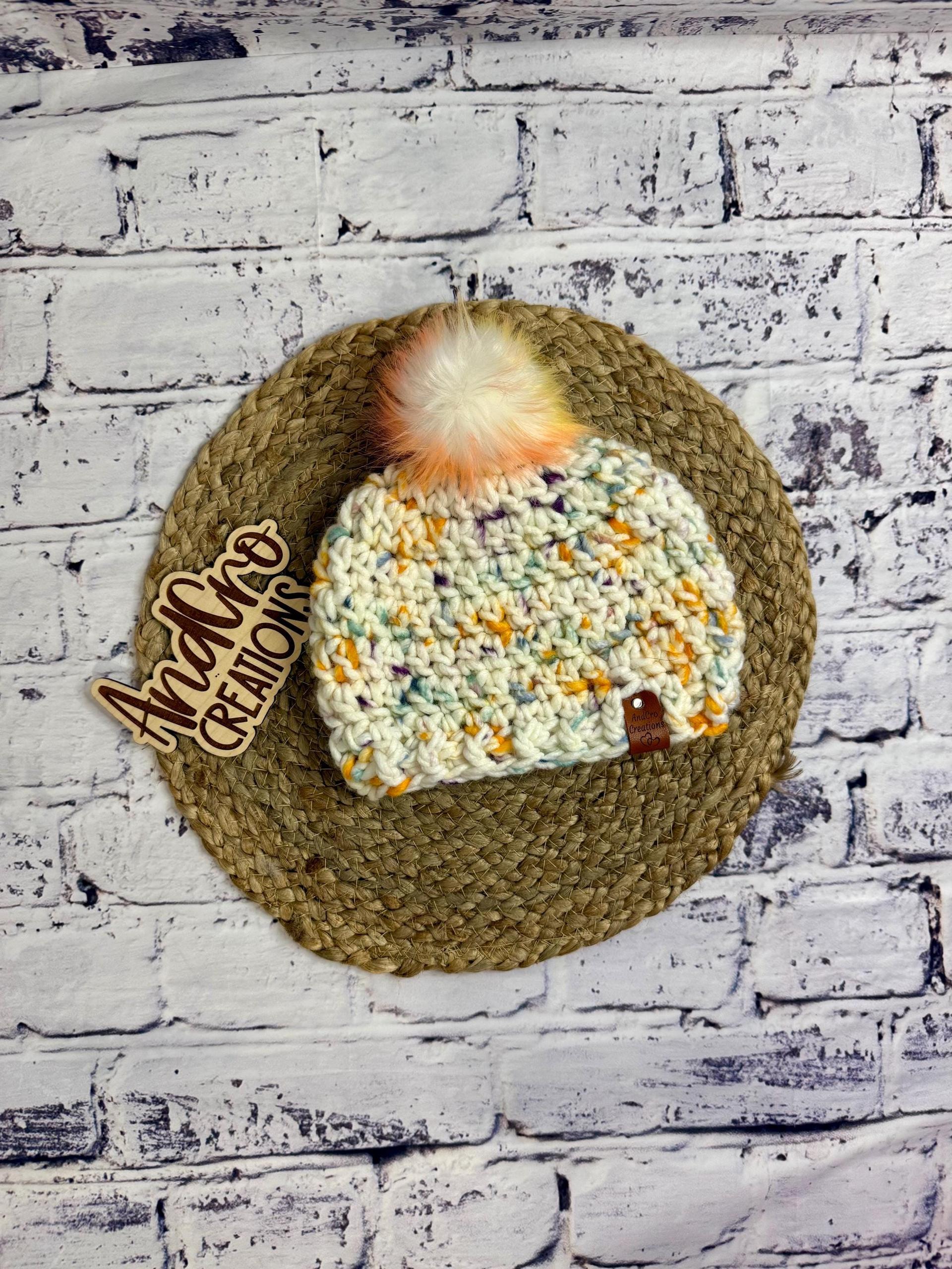Handmade Crocheted Youth Winter Hat • Beanie • Boggin thumbnail 2