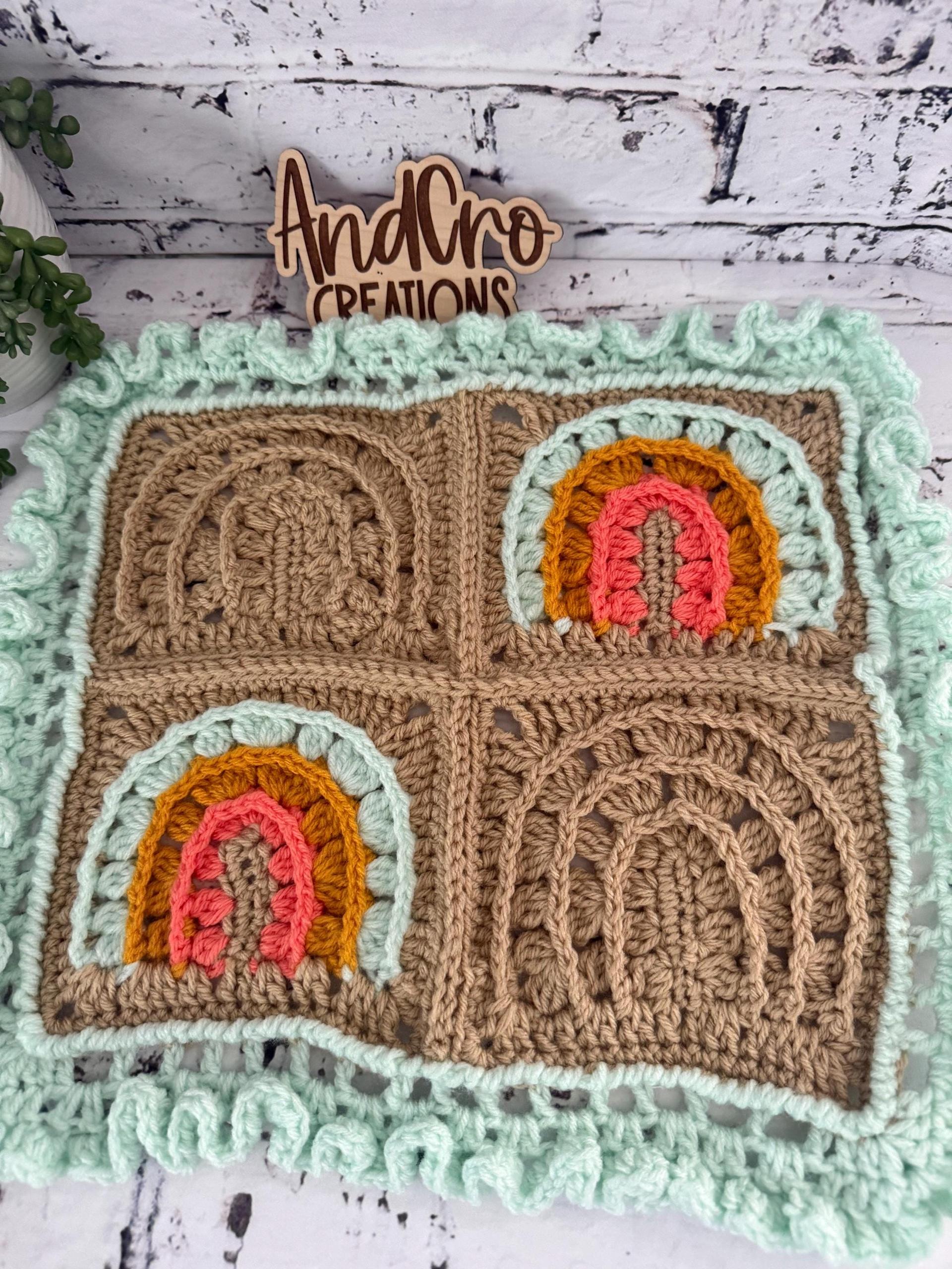 Crochet Lovey Rainbow Blanket thumbnail 3