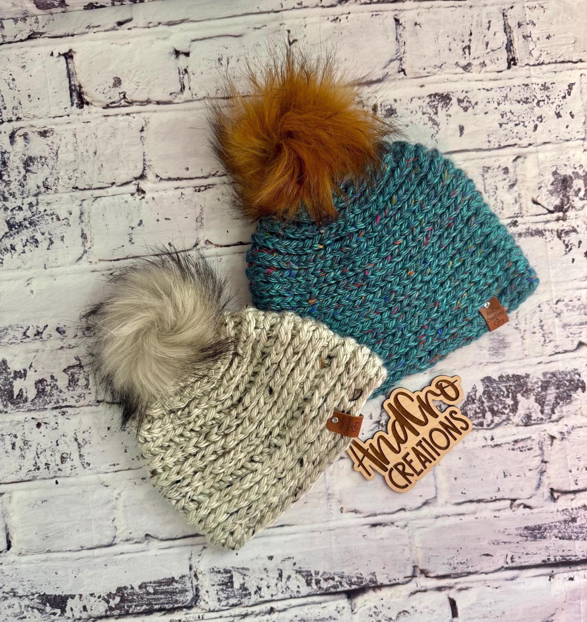 Handmade Adult Crocheted Winter Hat • Beanie • Boggin thumbnail 4