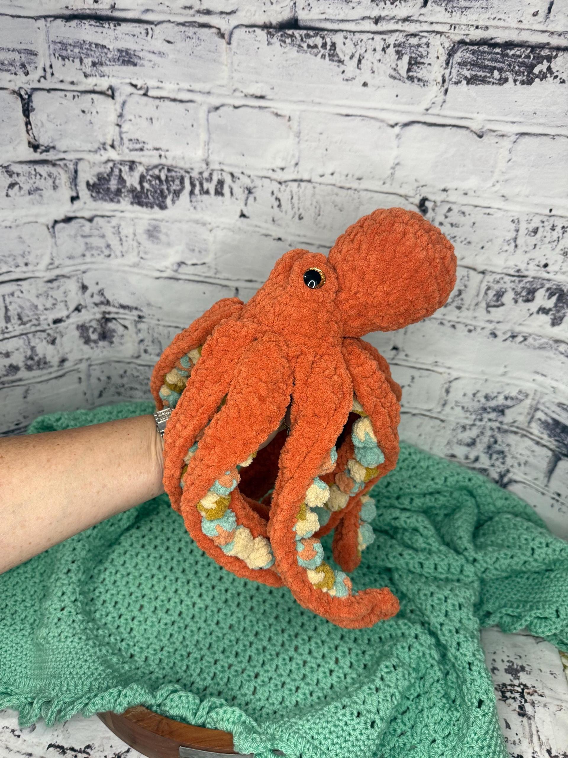 Crocheted Octopus Plushie | Amigurumi Stuffed Animal, Baby Shower Gift thumbnail 2