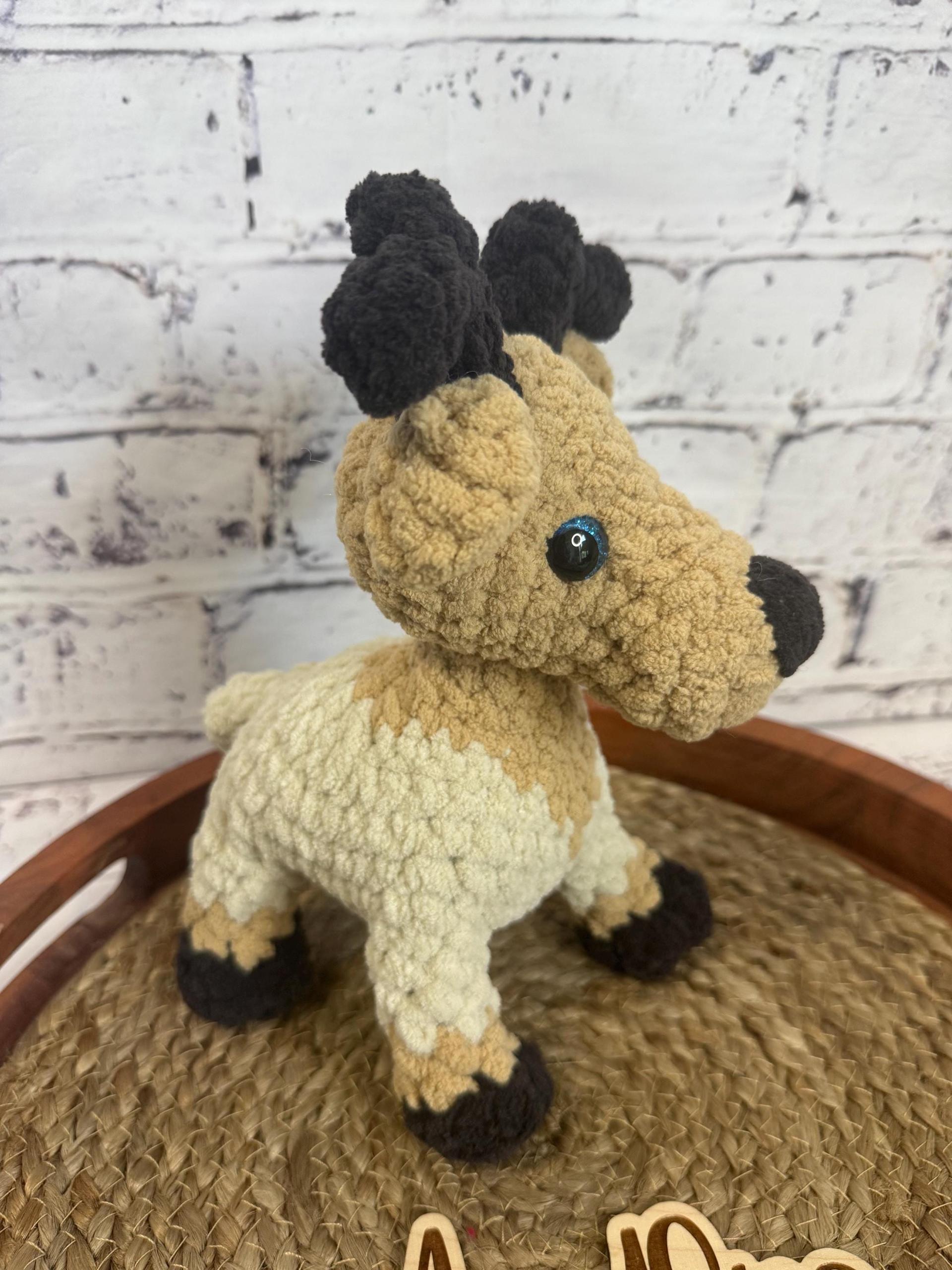 Crochet Pony • Elk Plushie • Adorable Amigurumi Pony or Elk • Handmade Stuffed thumbnail 4