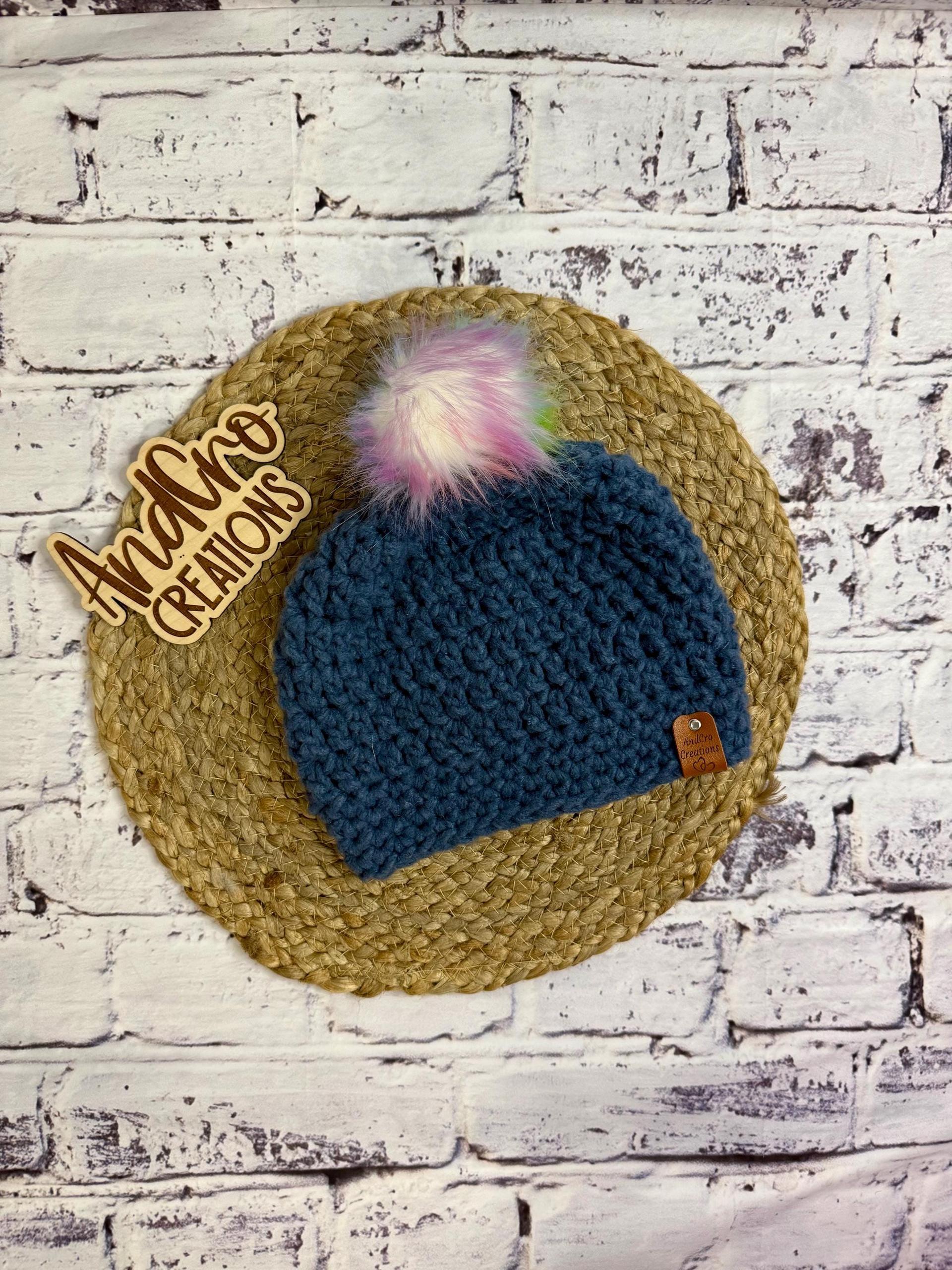 Handmade Crocheted Youth Winter Hat • Beanie • Boggin thumbnail 3