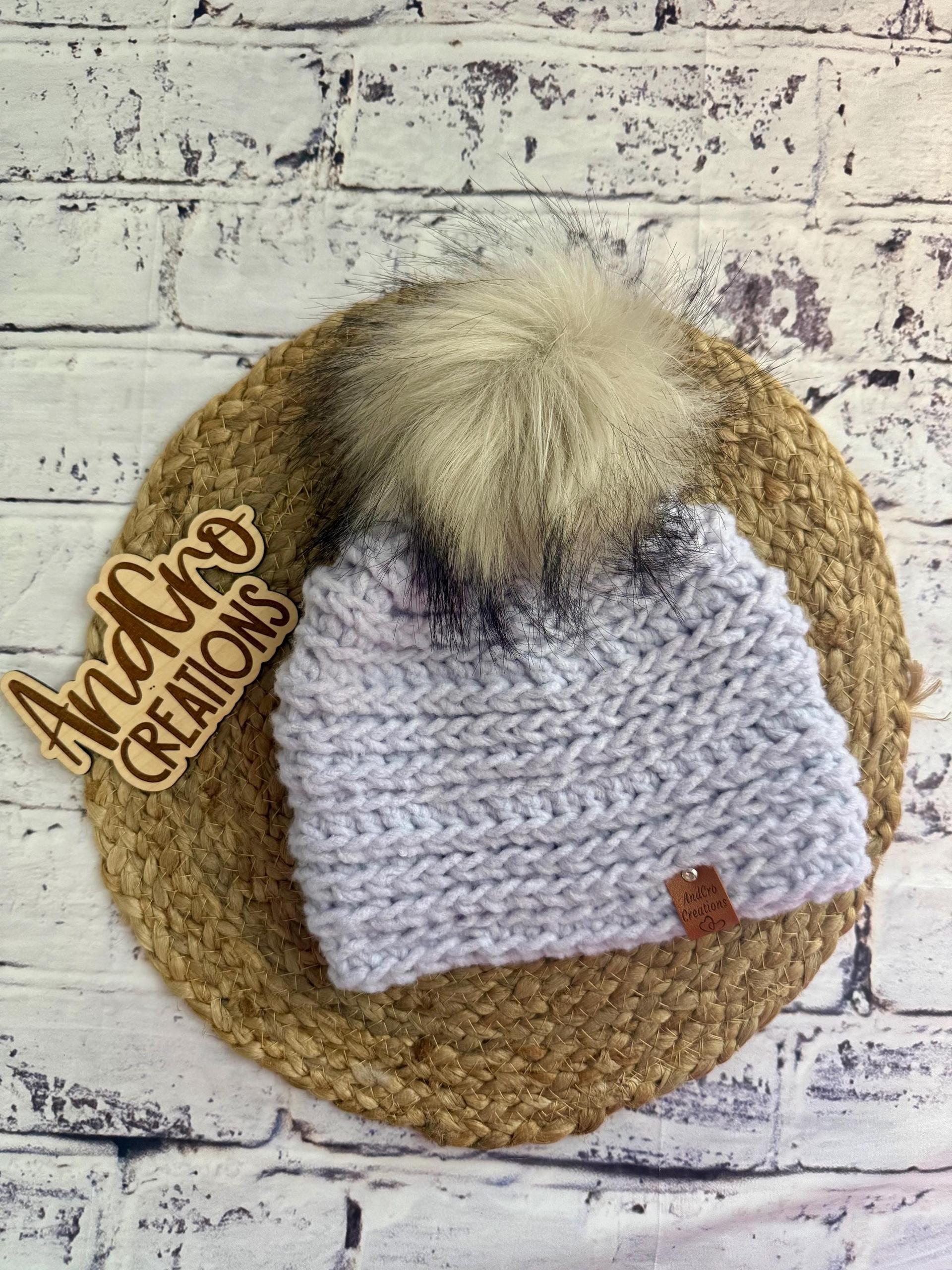 Handmade Adult Crocheted Winter Hat • Beanie • Boggin thumbnail 7