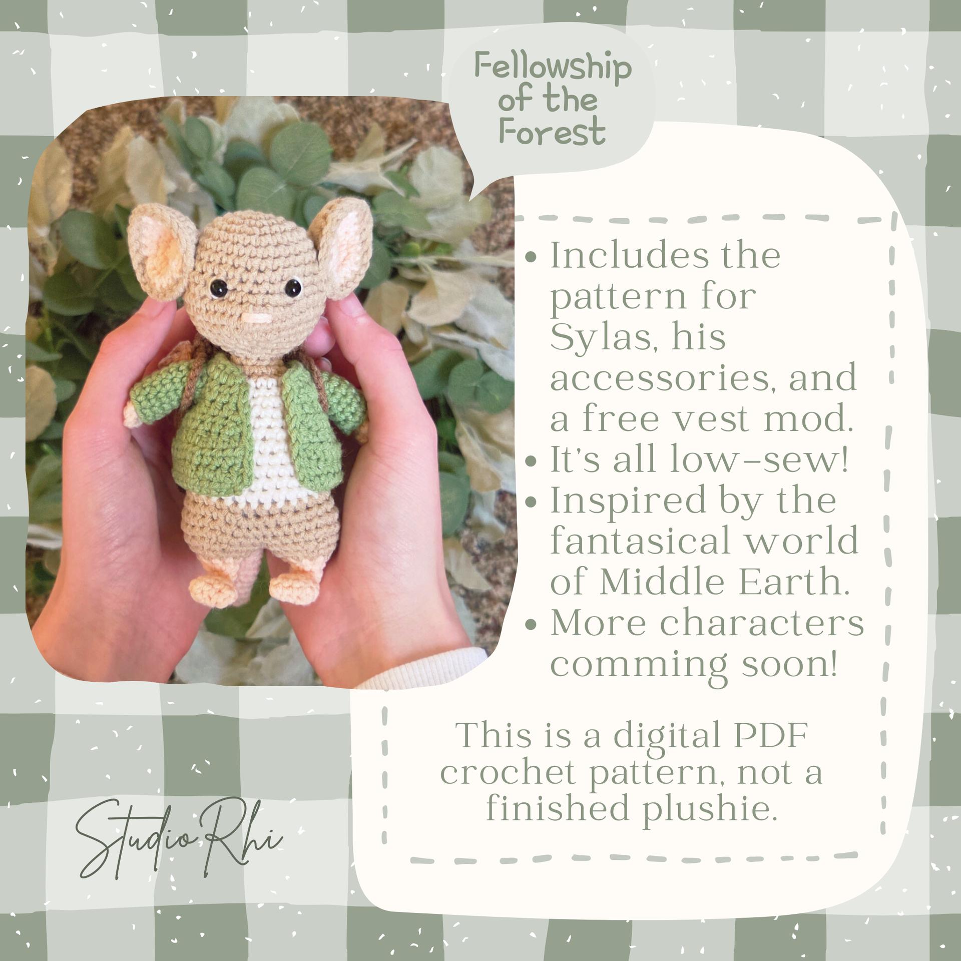 Sylas the Field Mouse | Fellowship of the Forest | Digital PDF Crochet Pattern thumbnail 3