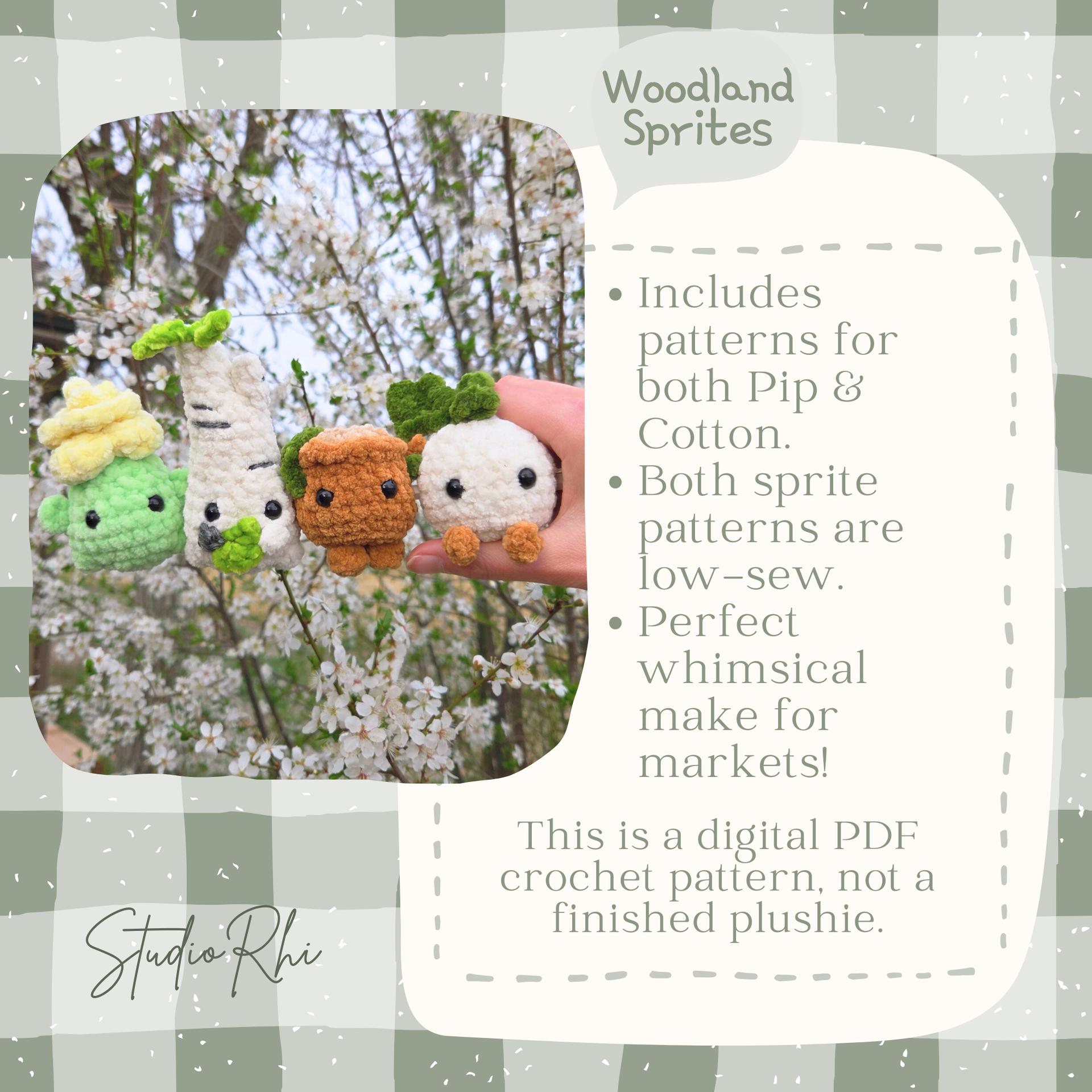 Pip & Cotton | Woodland Sprites | Digital PDF Crochet Pattern thumbnail 3