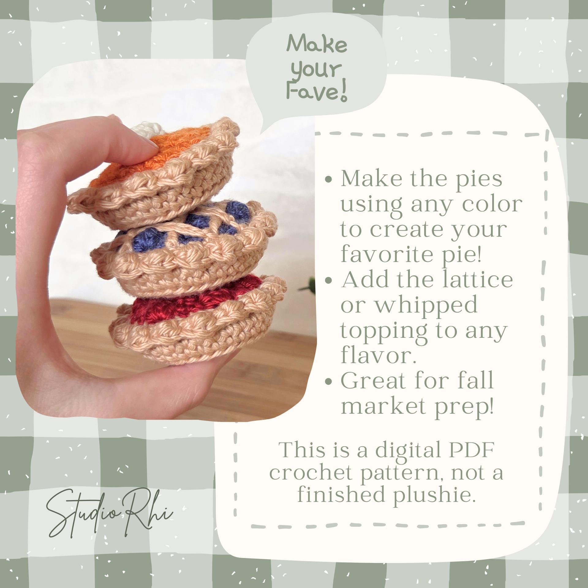 Mini Pie Crochet Pattern Bundle | Beginner Friendly (Digital PDF) thumbnail 3