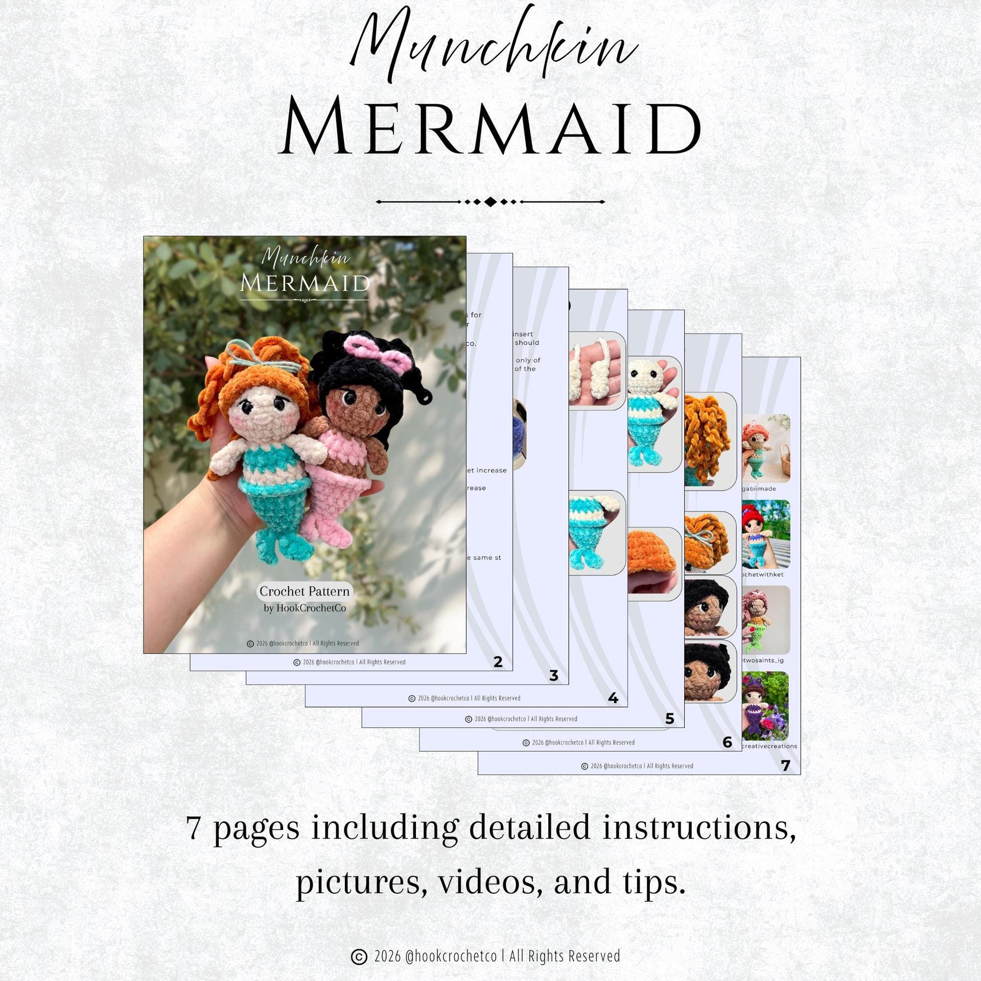 Metanoia & Munchkin Mermaid Crochet Pattern Bundle thumbnail 3