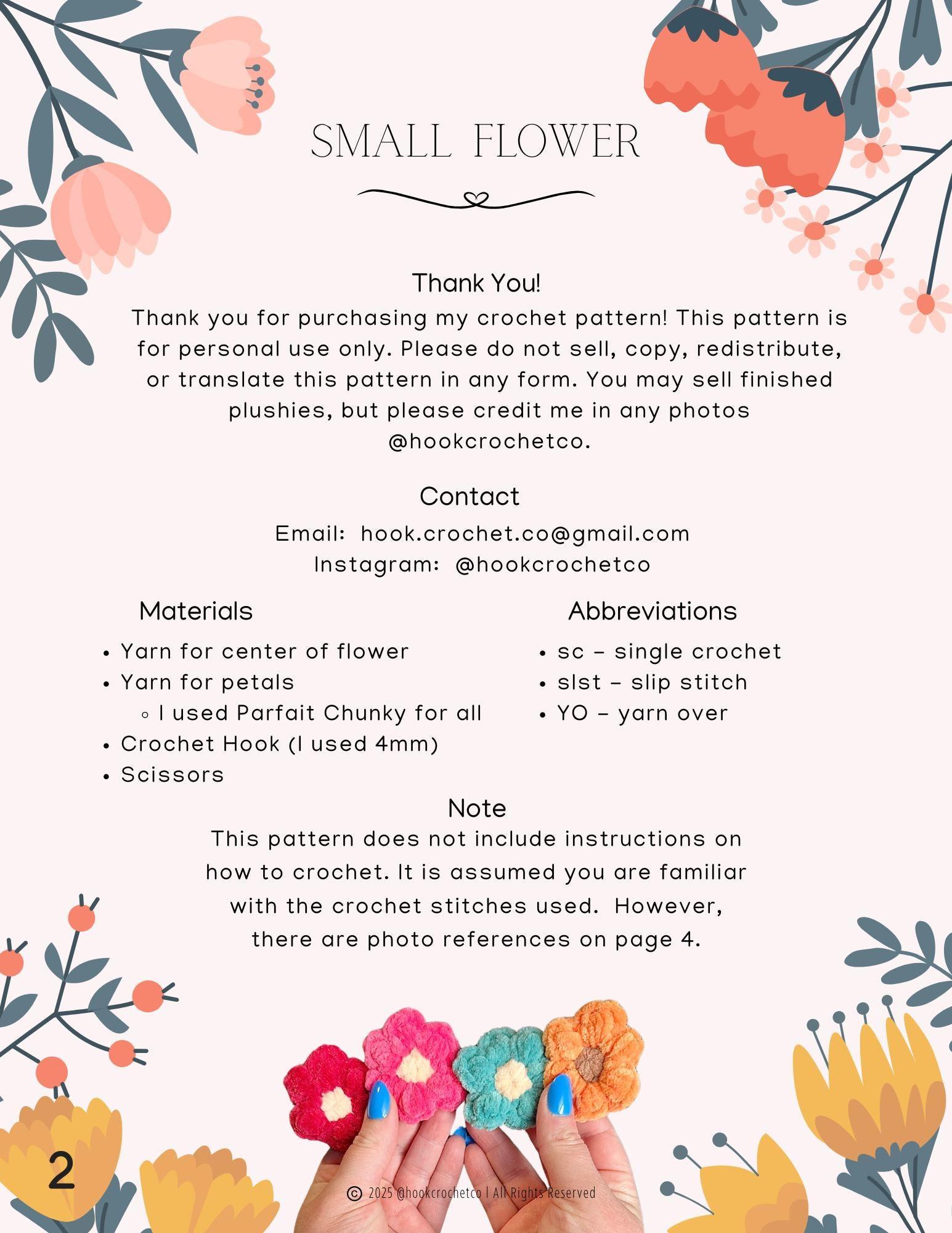 Flower Crochet Pattern thumbnail 2