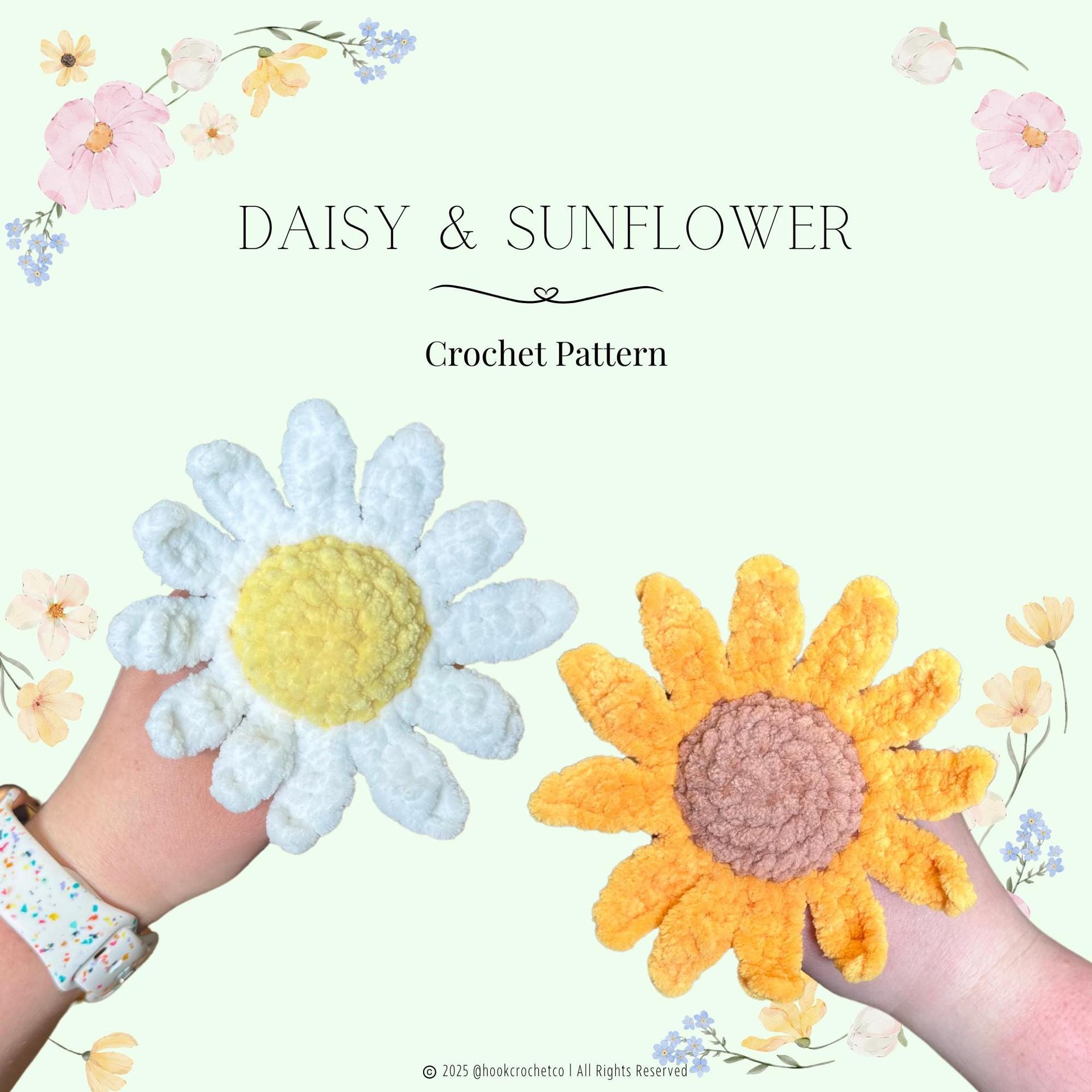 Daisy & Sunflower Crochet Pattern