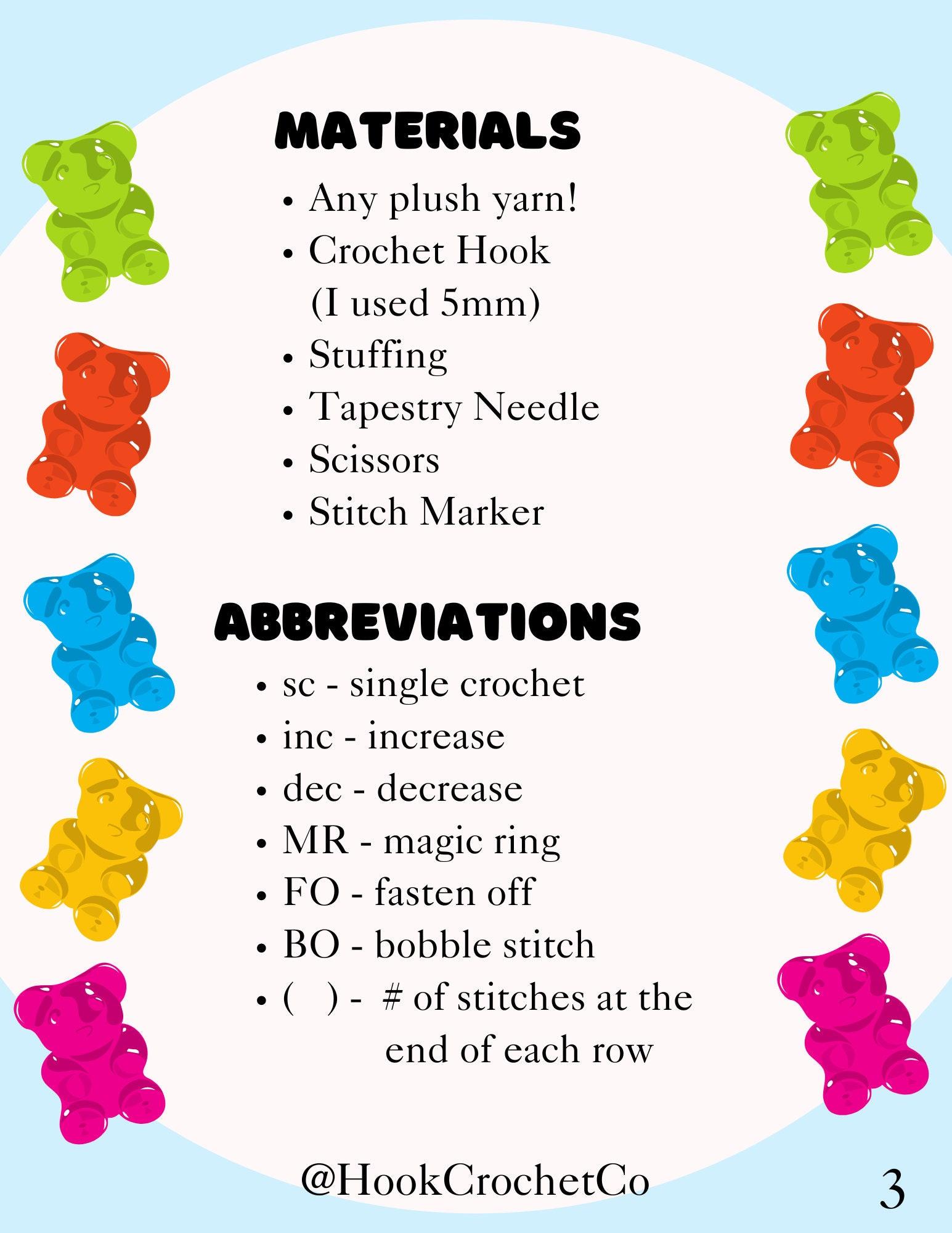 Gummy Bear Crochet Pattern thumbnail 2