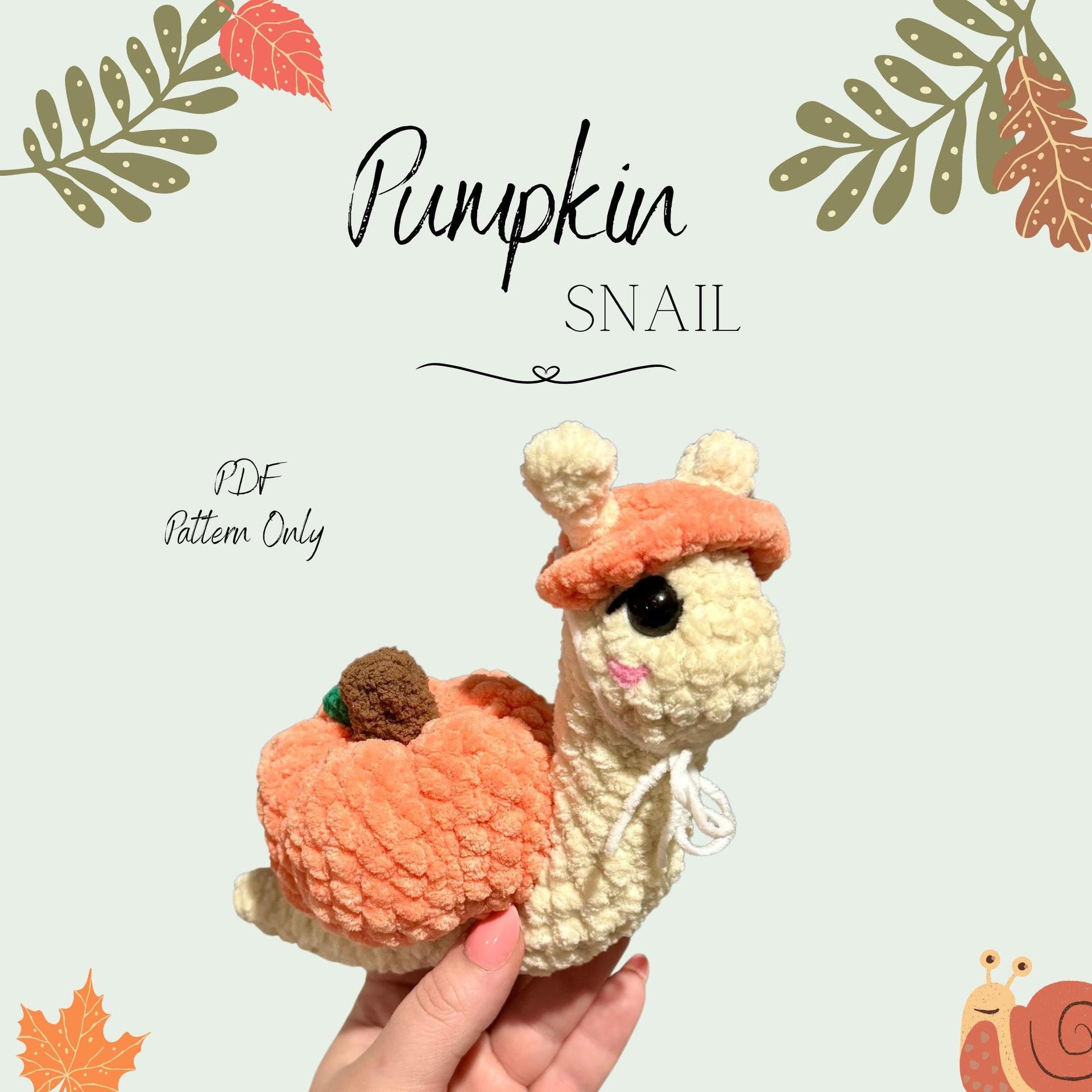 Pumpkin Snail Crochet Pattern