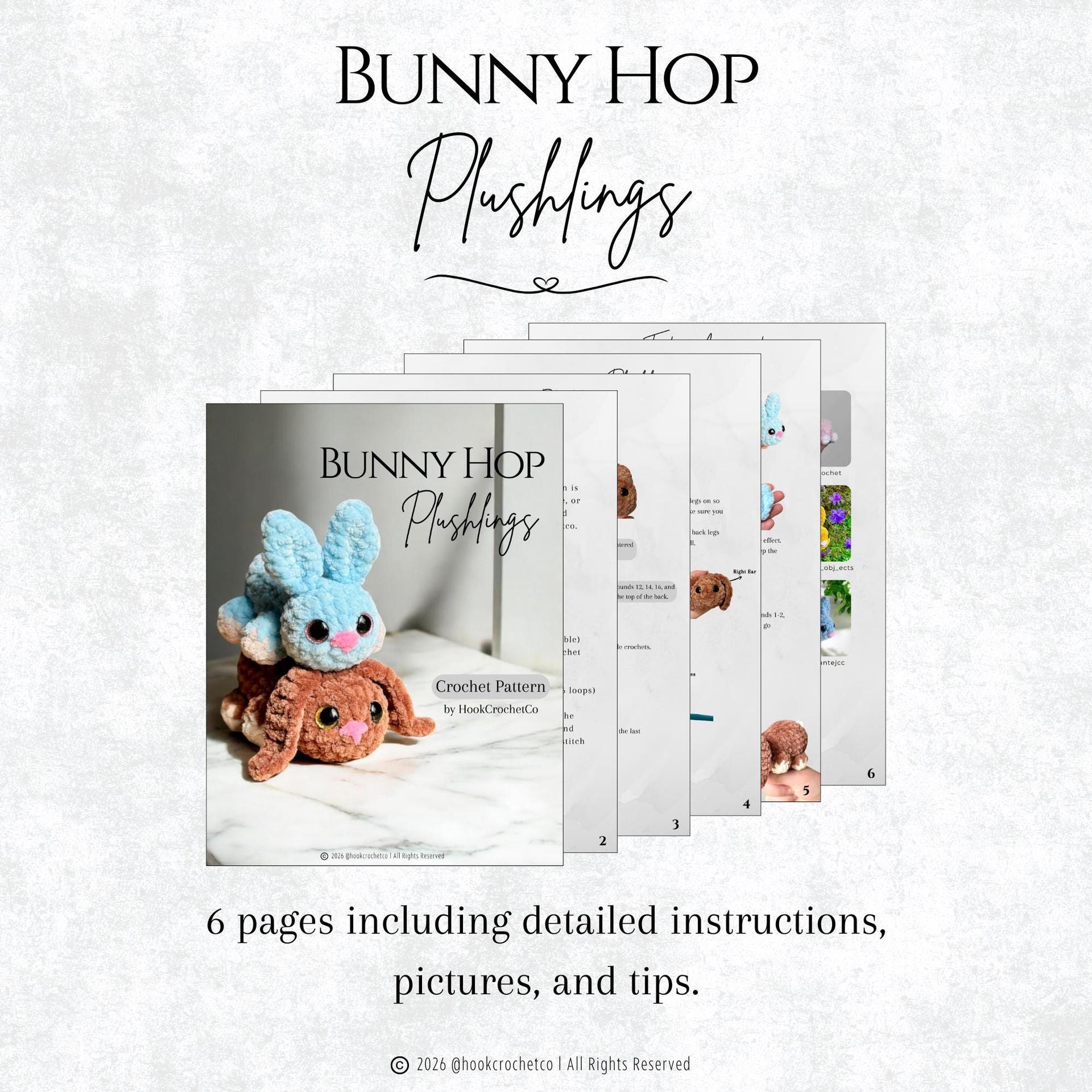 Bunny Hop Plushlings Crochet Pattern thumbnail 3