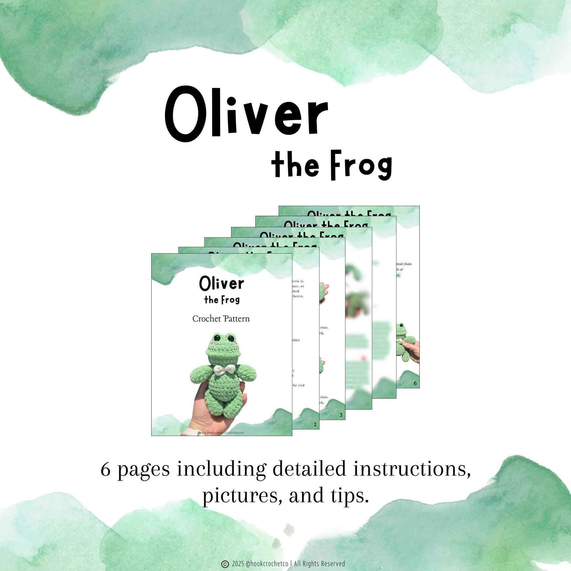 Oliver the Frog Crochet Pattern thumbnail 3