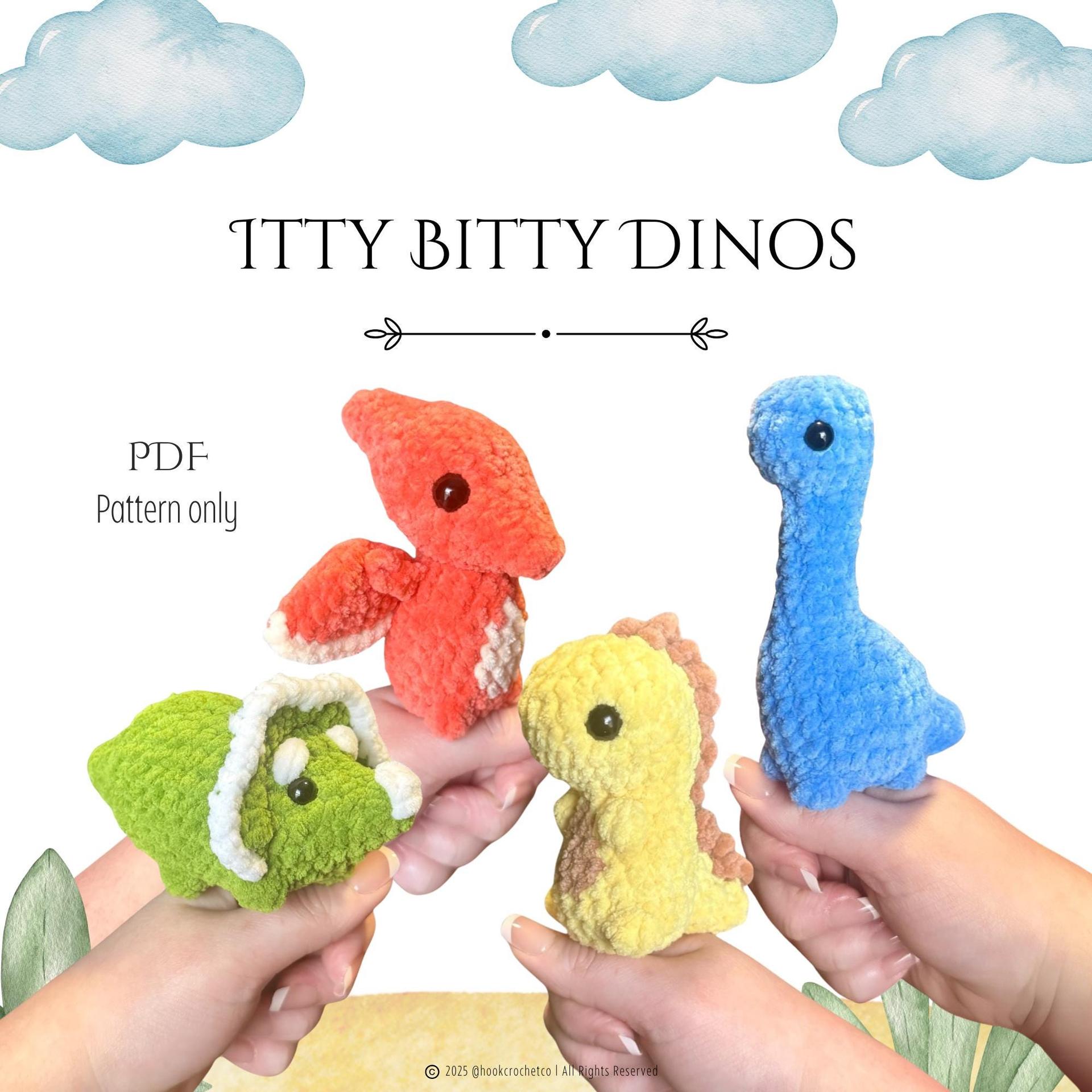 Itty Bitty Dinos Crochet Pattern Bundle