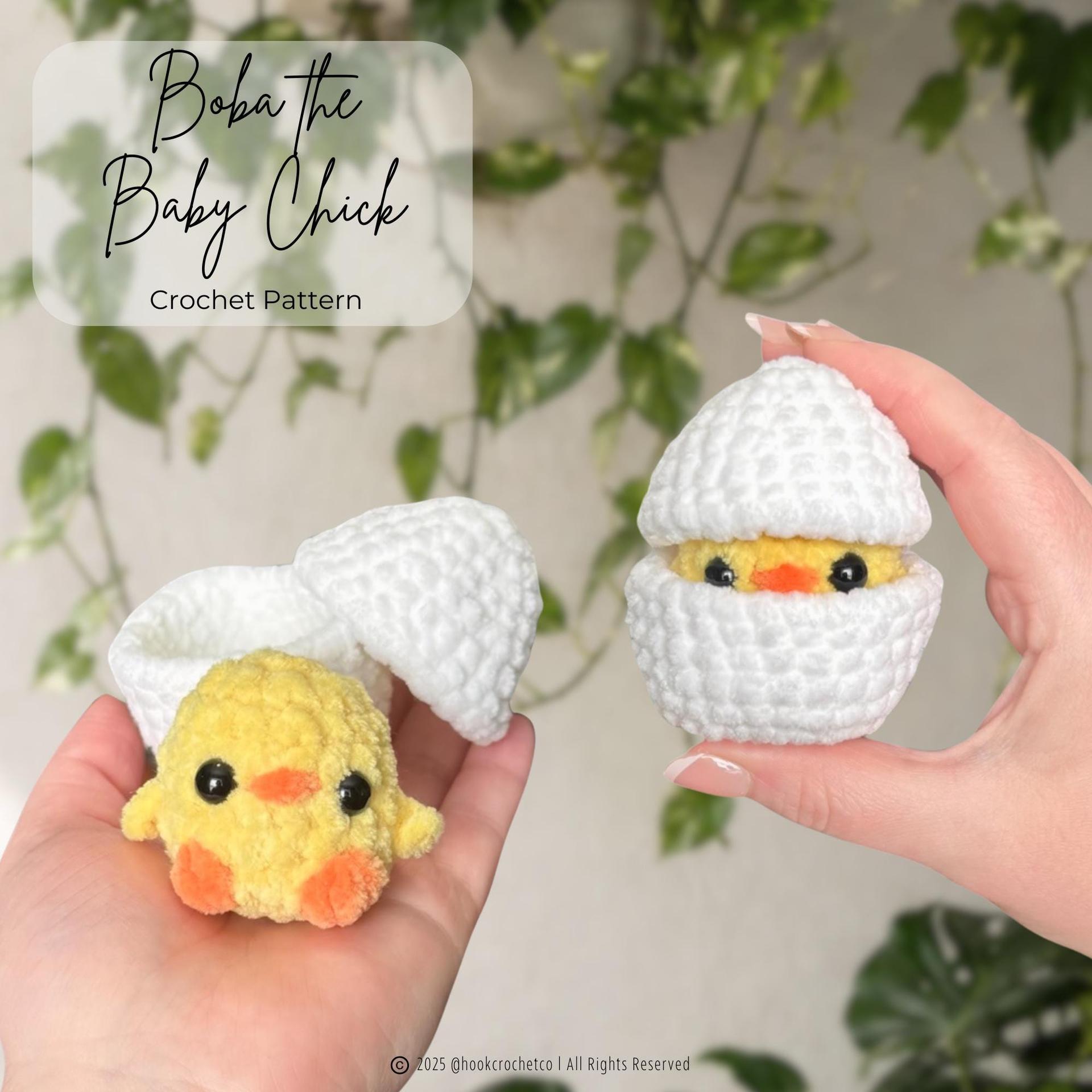 Boba the Baby Chick Crochet Pattern