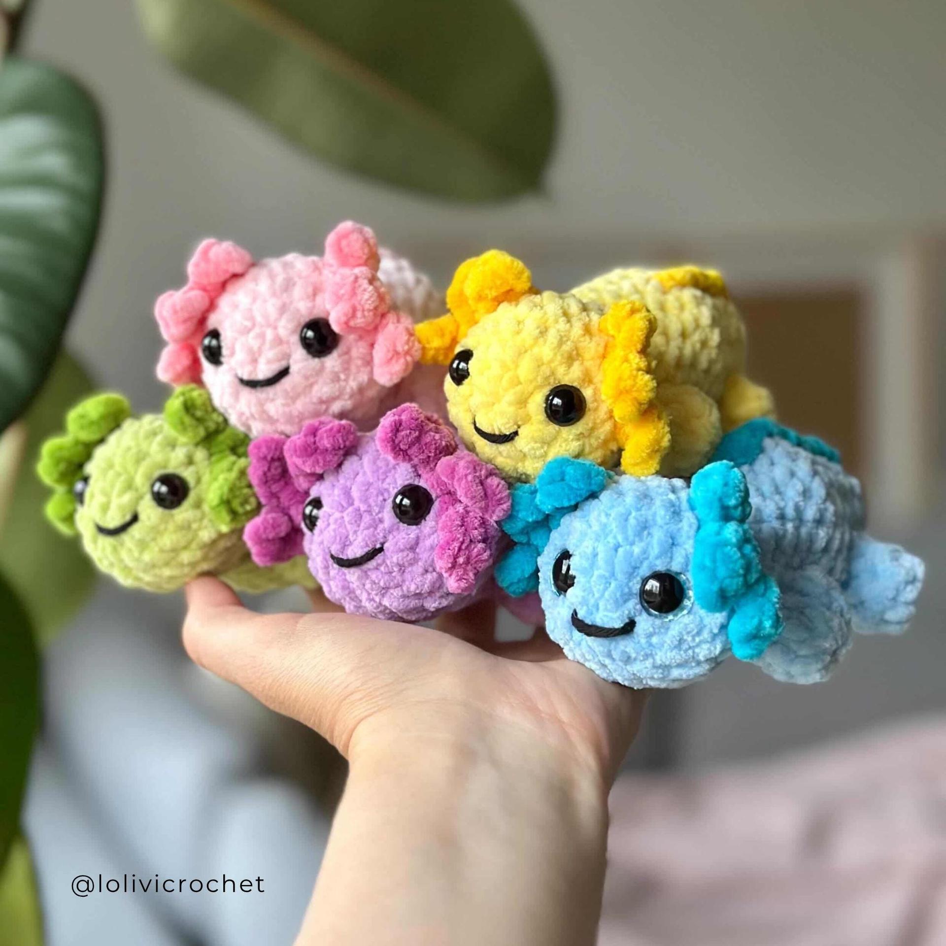 Axolotl Plushling Crochet Pattern thumbnail 4