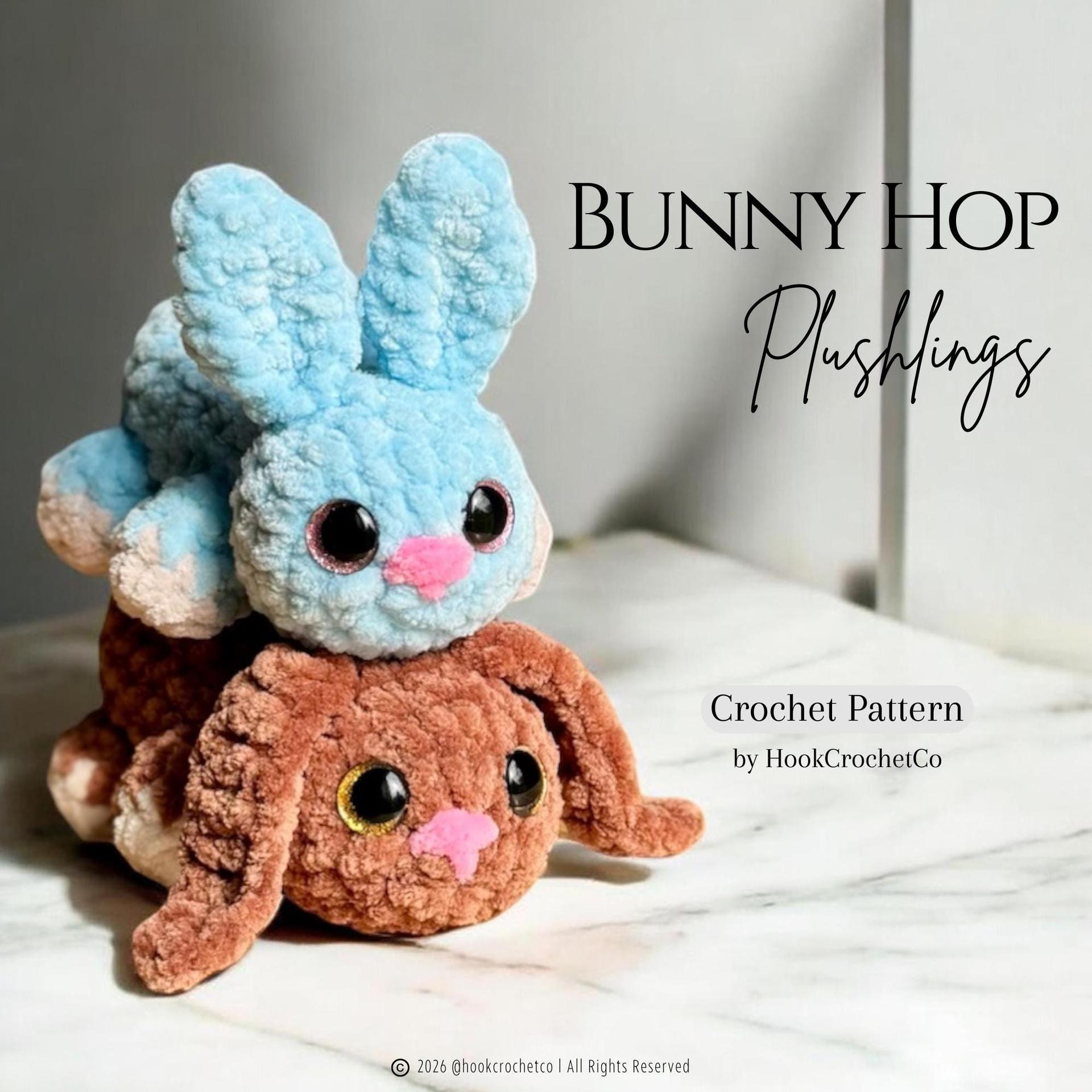 Bunny Hop Plushlings Crochet Pattern