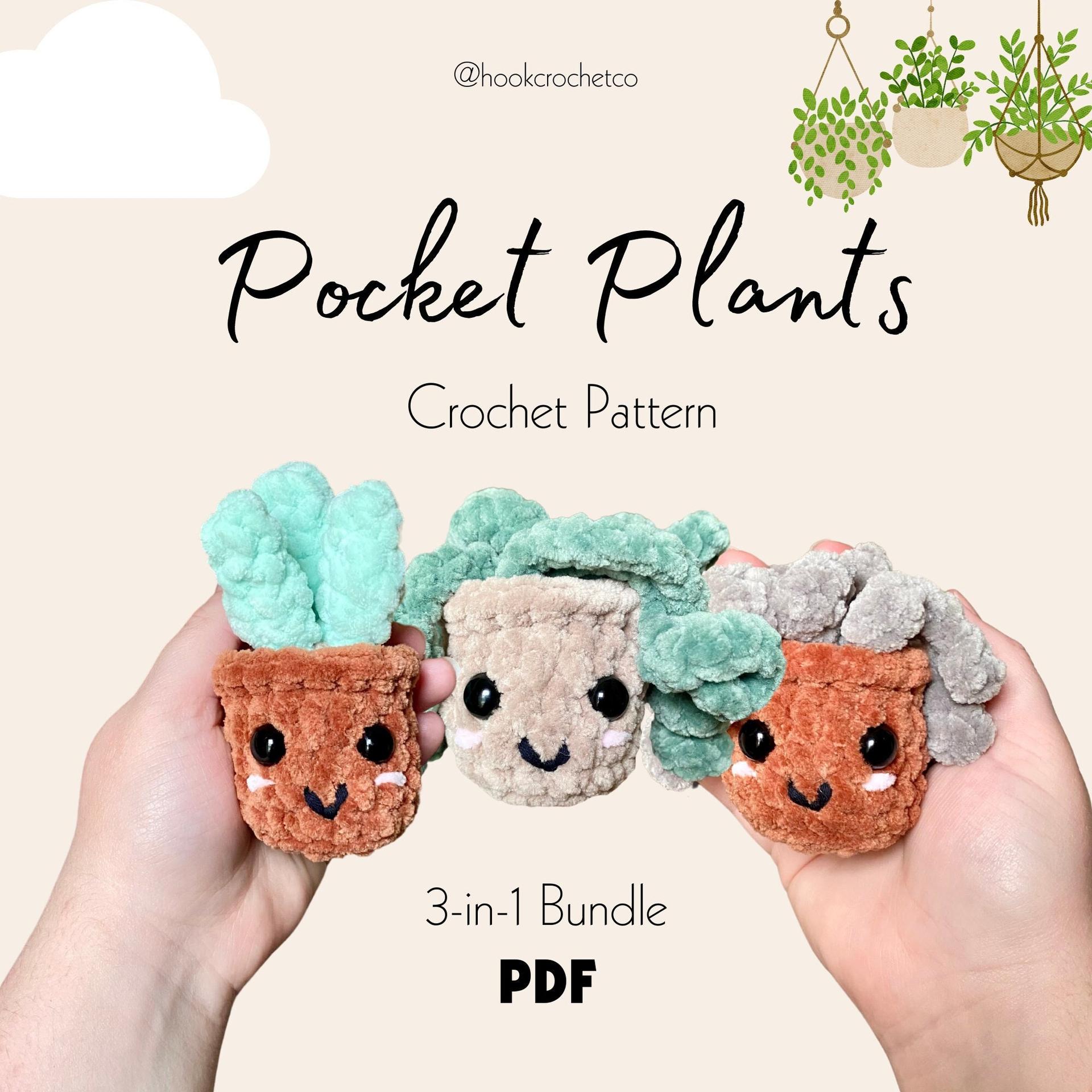 Potted Plants 3-in-1 Bundle Crochet Pattern