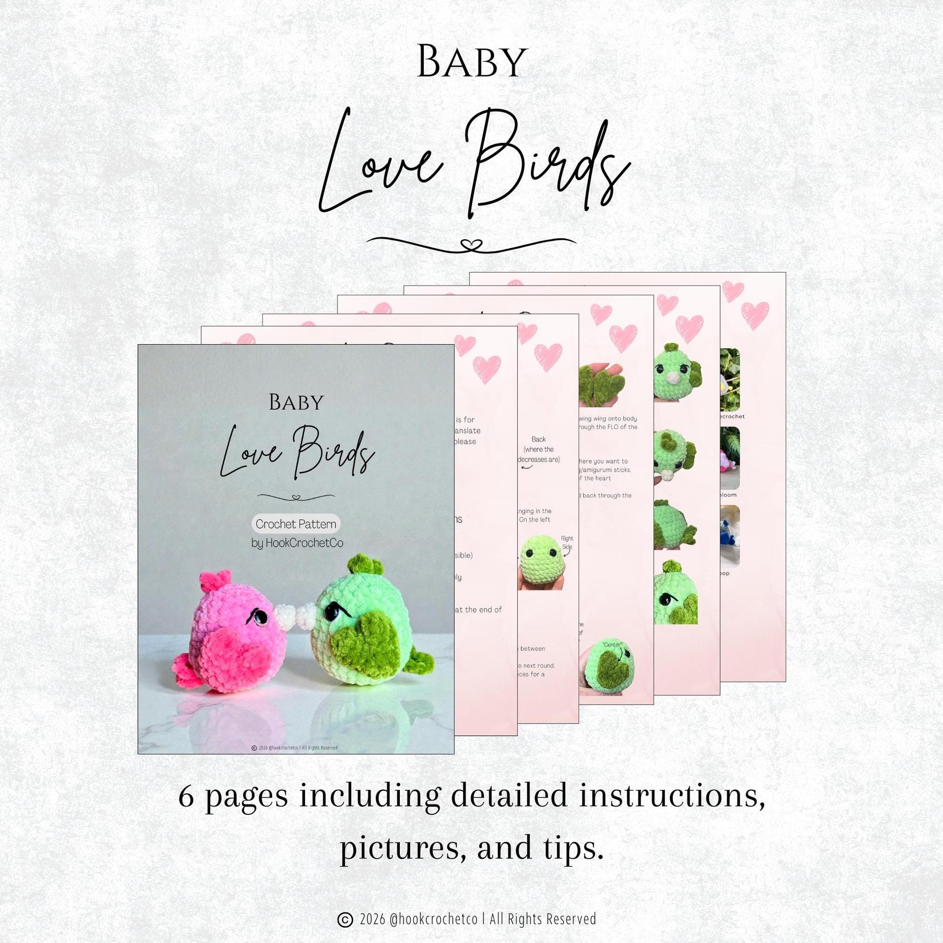 Baby Love Birds Crochet Pattern thumbnail 2
