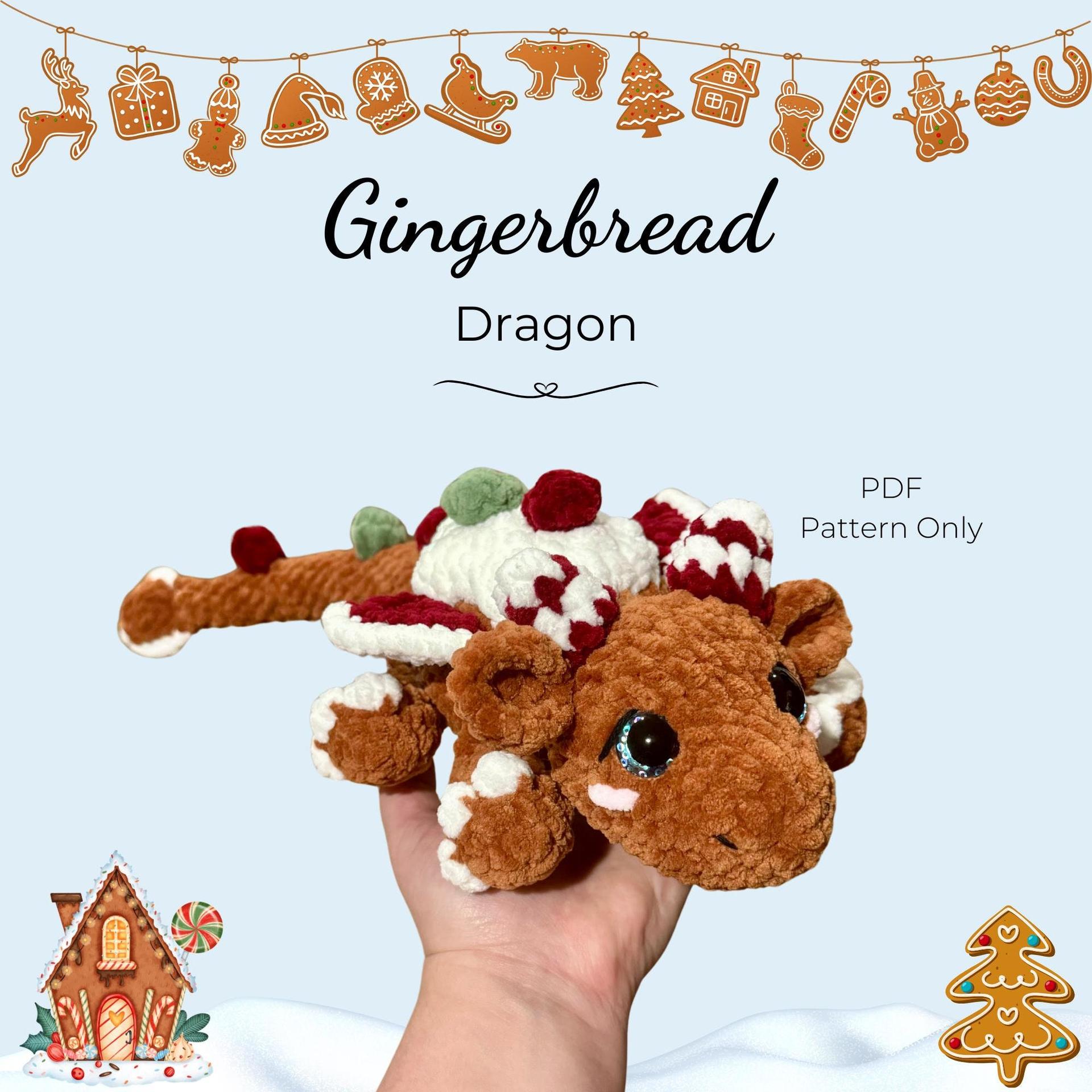 Gingerbread Dragon Crochet Pattern