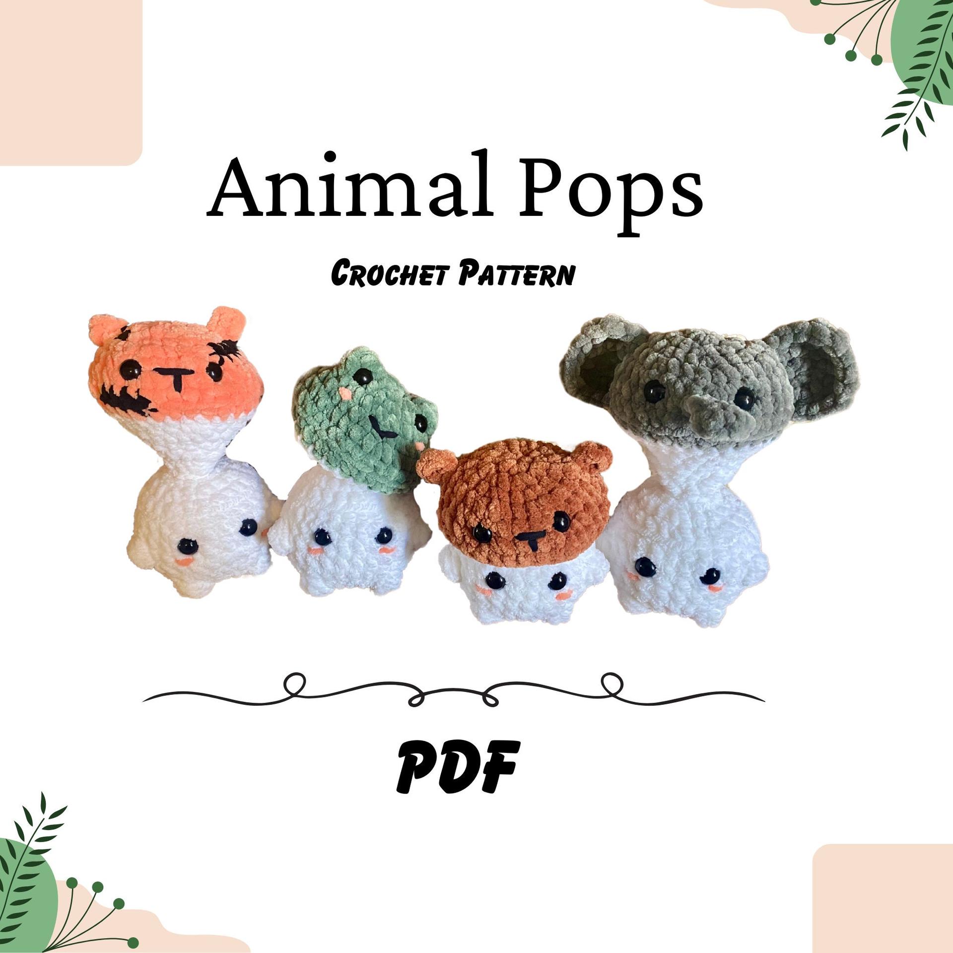 Animal Mushroom Pops Bundle 4-in-1 Pattern