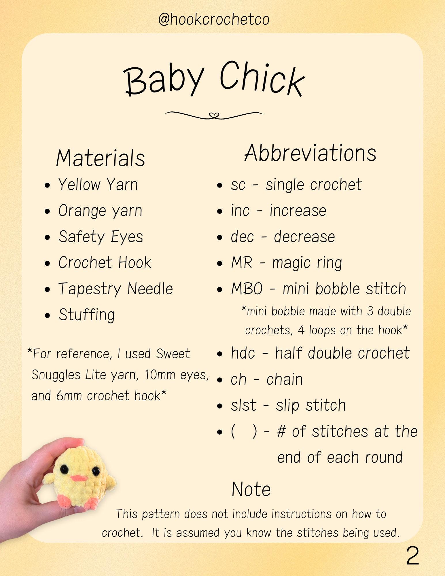 Chick Crochet Pattern thumbnail 2