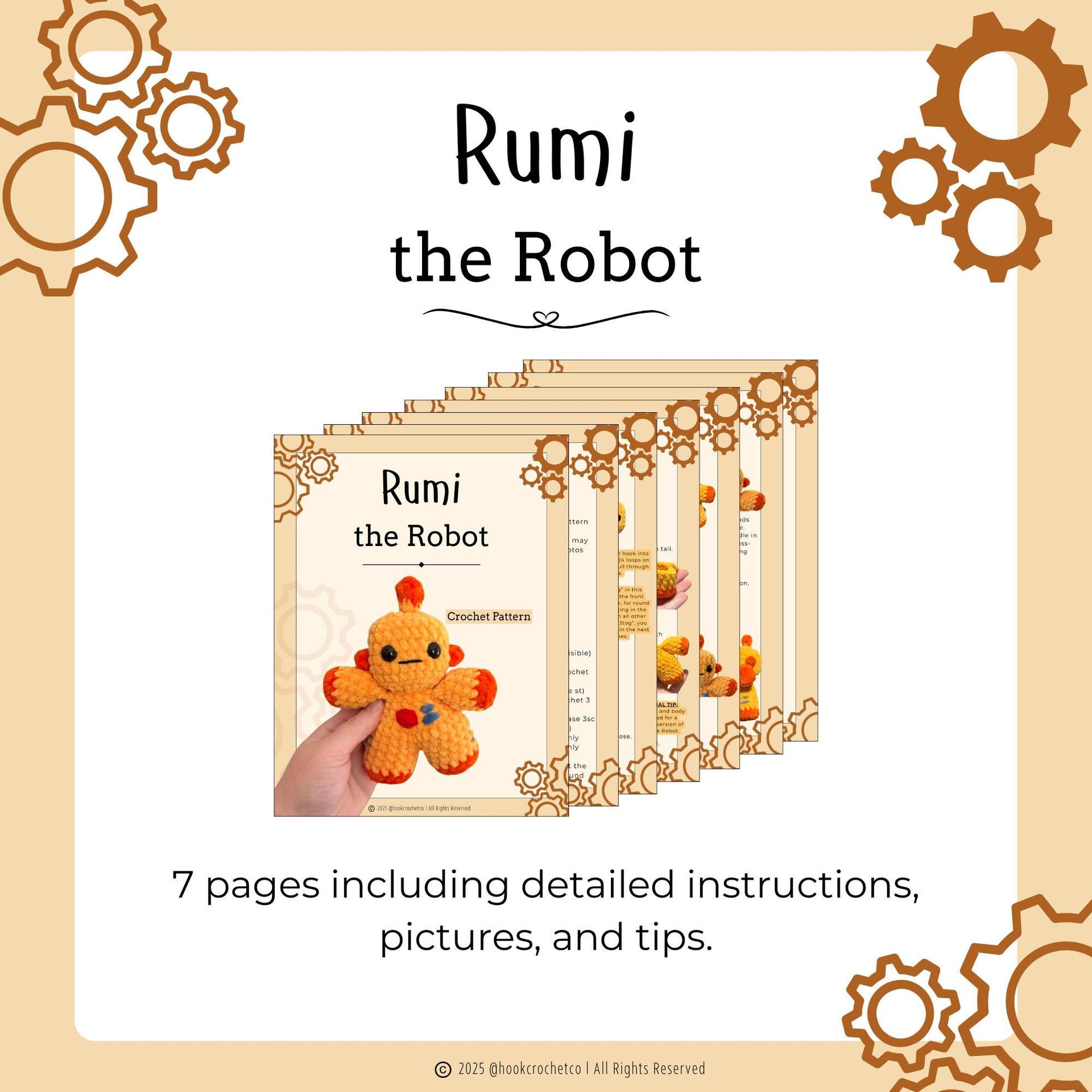 Robot Crochet Pattern thumbnail 3